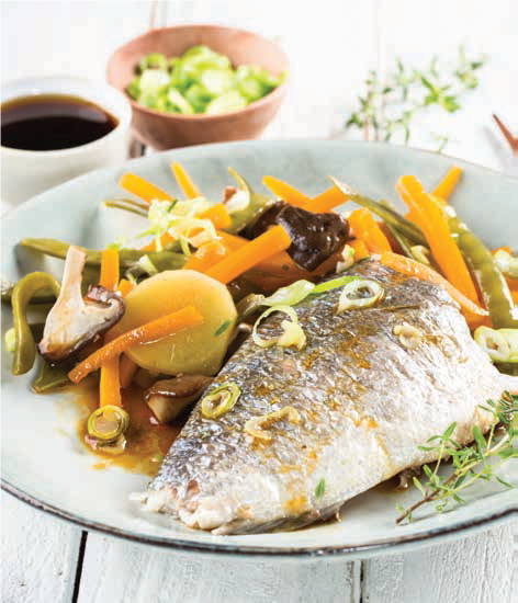 Poisson à la vapeur sauce soja-agrumes - Recette undefined | Tefal