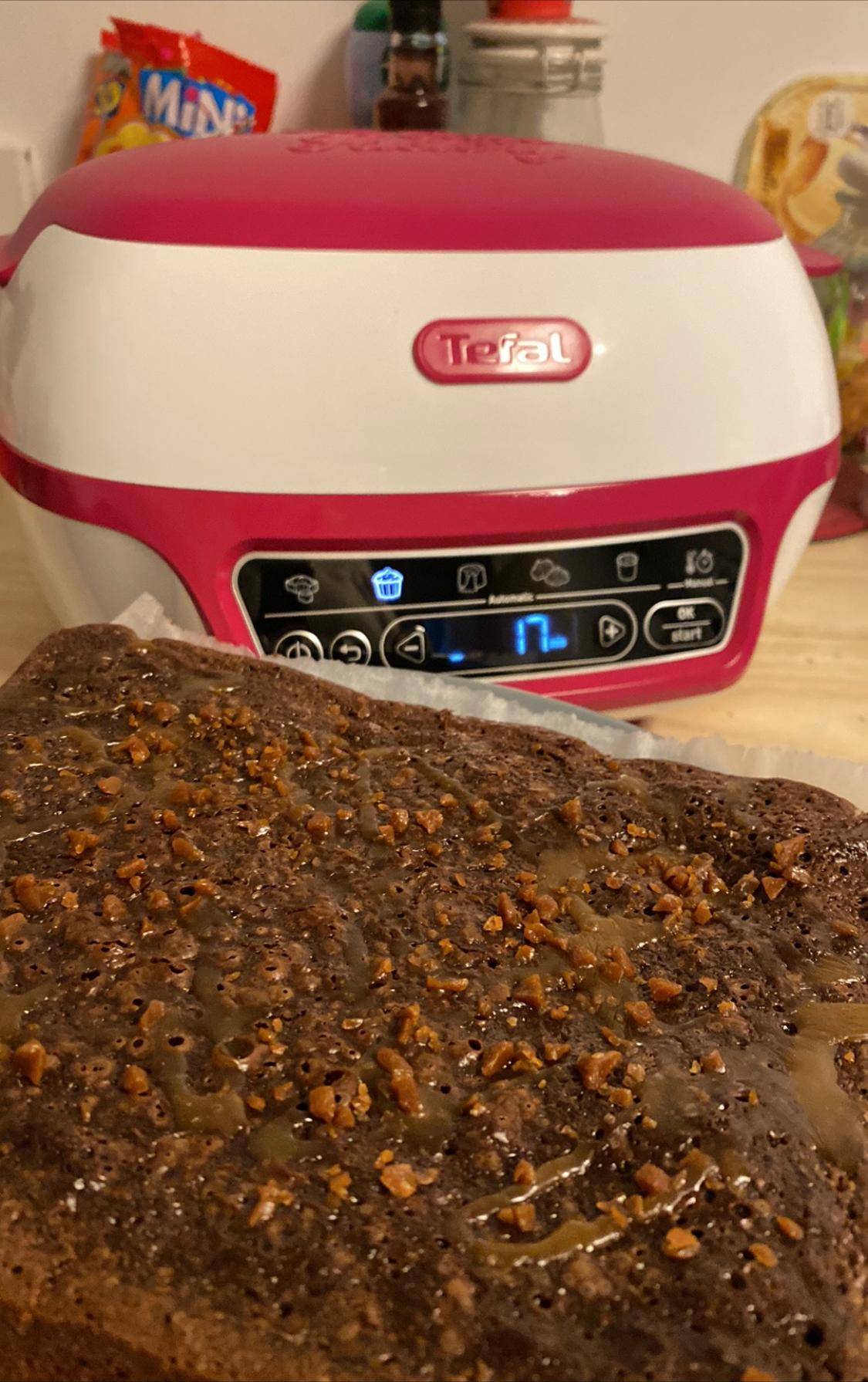 Brownie fondant au caramel beurre salé - Recette Cake Factory Délices | Tefal
