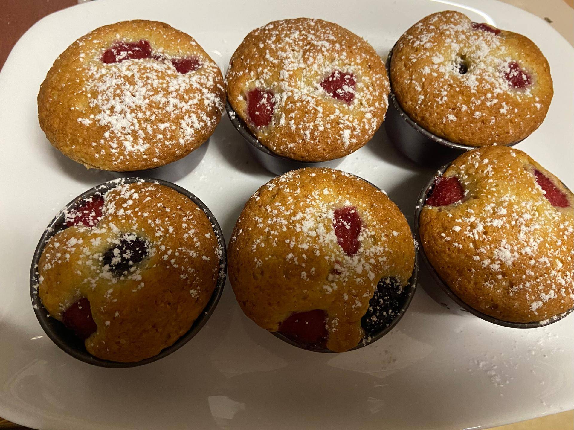 Muffins myrtille framboises - Recette Cake Factory Délices | Tefal