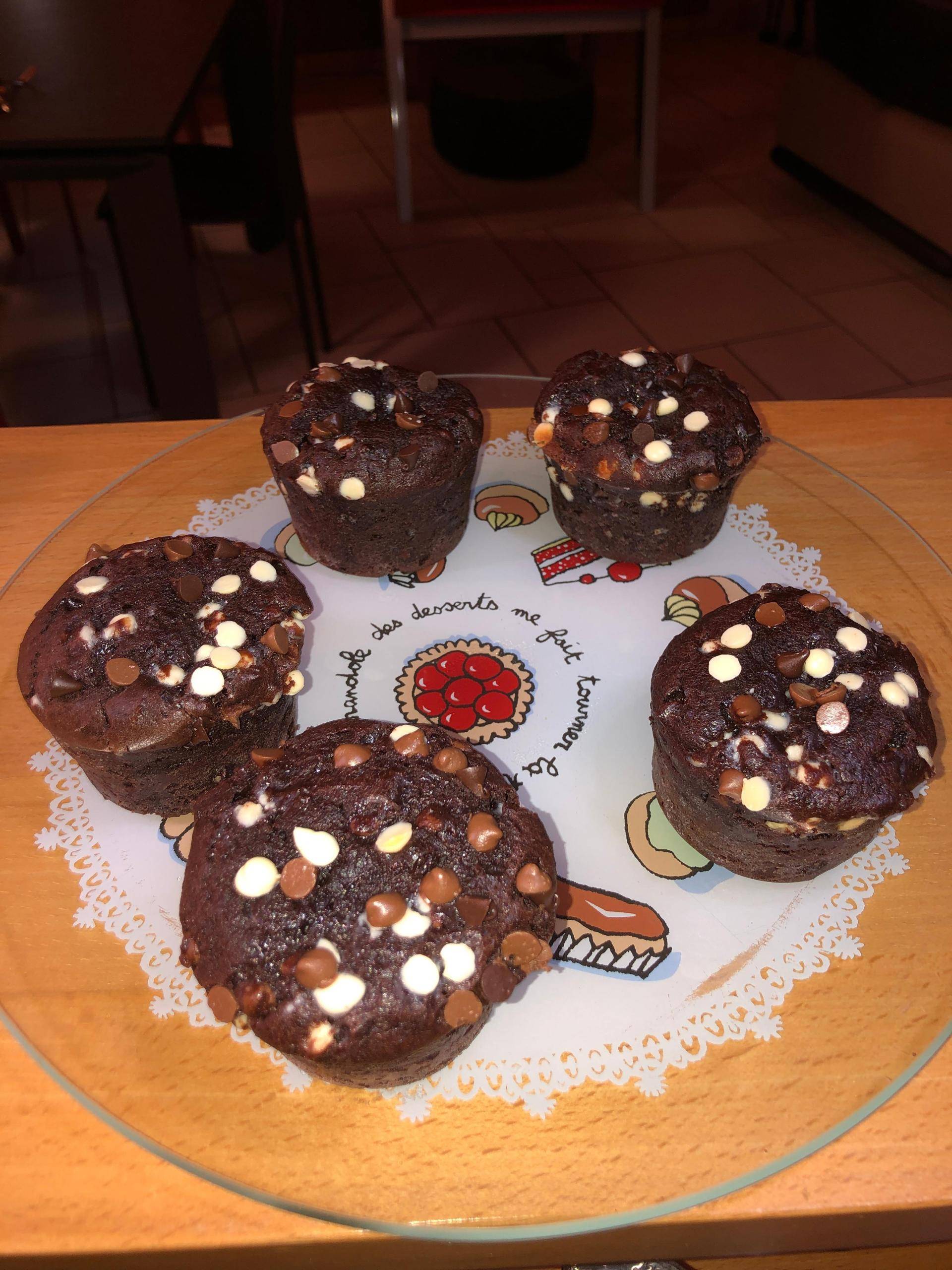Muffins tout chocolat - Recette Cake Factory | Tefal