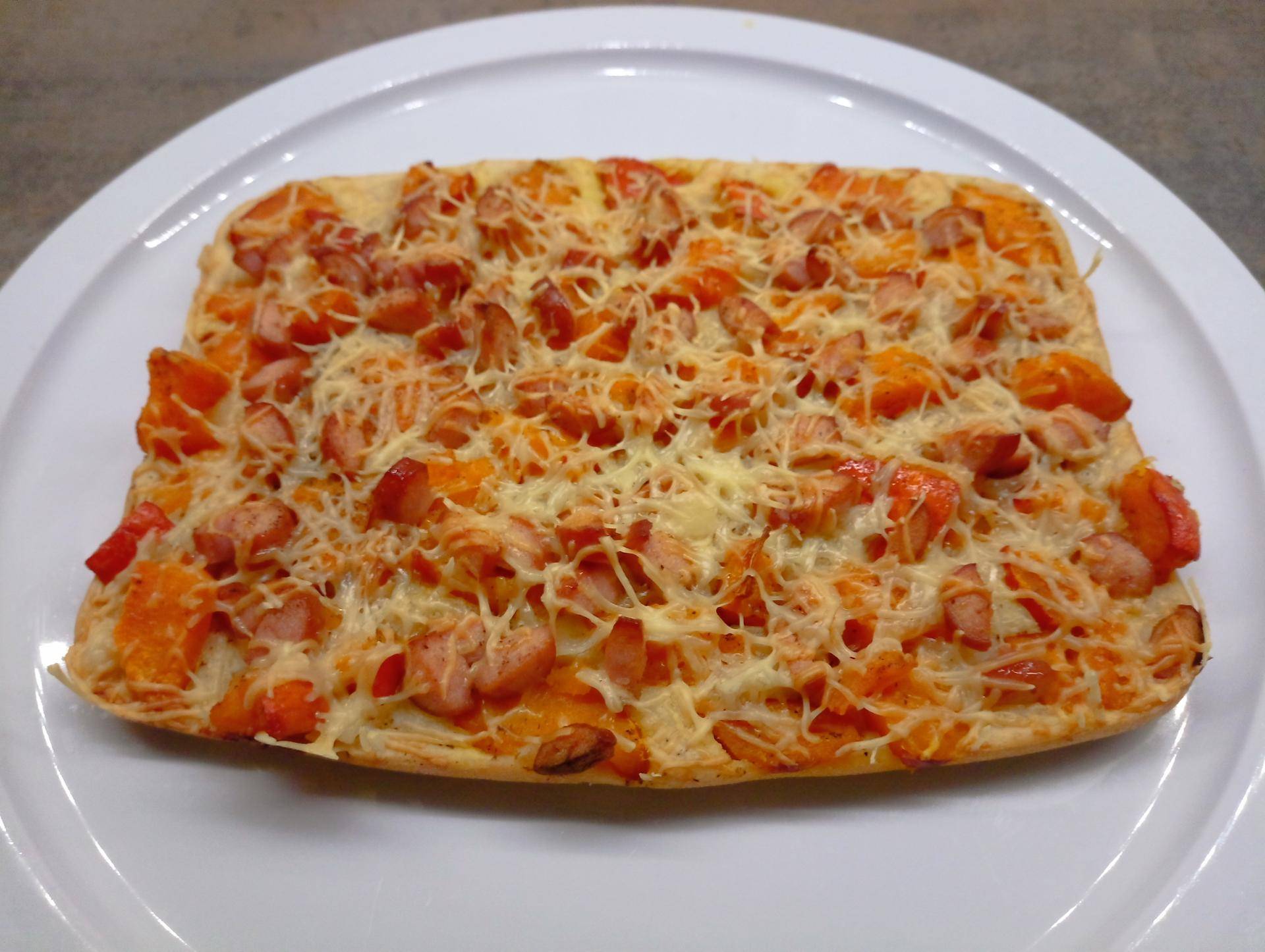 Pizza liquide potimarron Knacki - Recette Cake Factory | Tefal