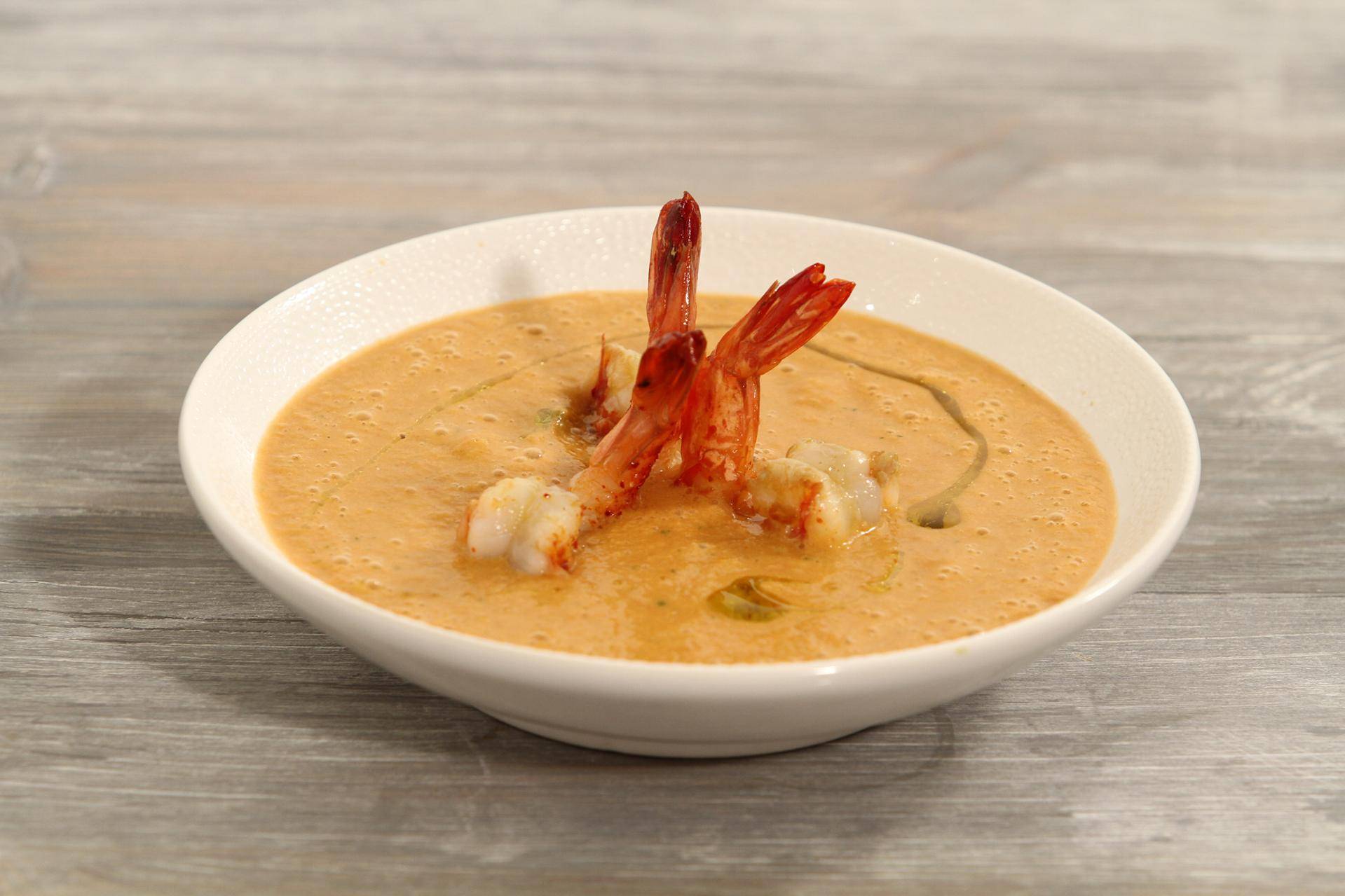 Gaspacho andalou de tomates et gambas - Recette Balance de cuisine | Tefal