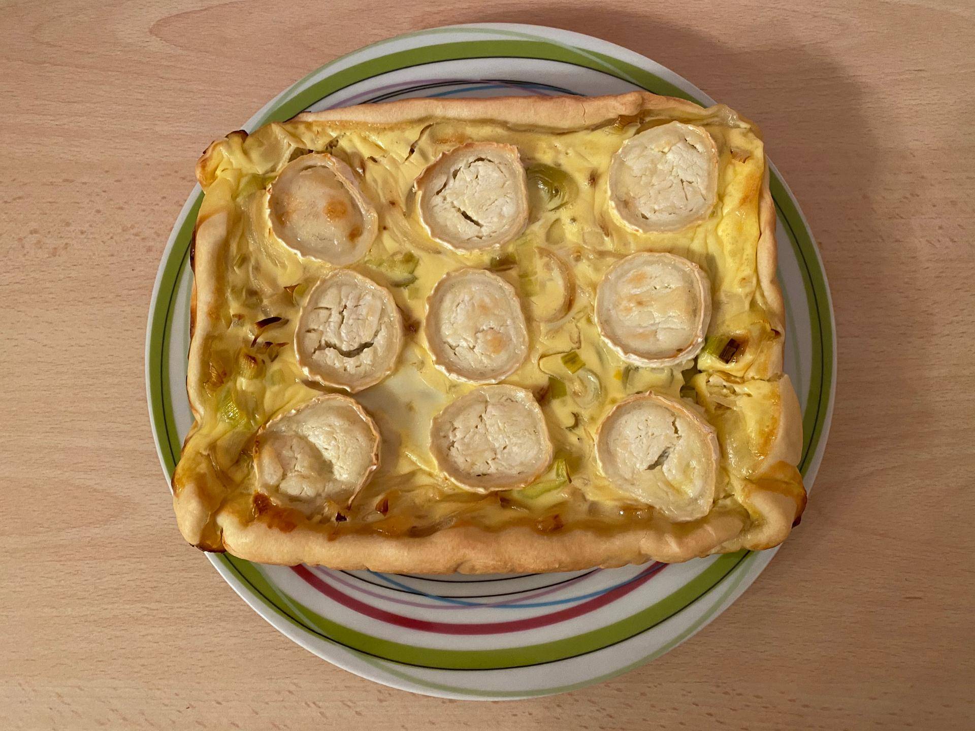 Quiche poireaux chèvre oignon - Recette Cake Factory | Tefal