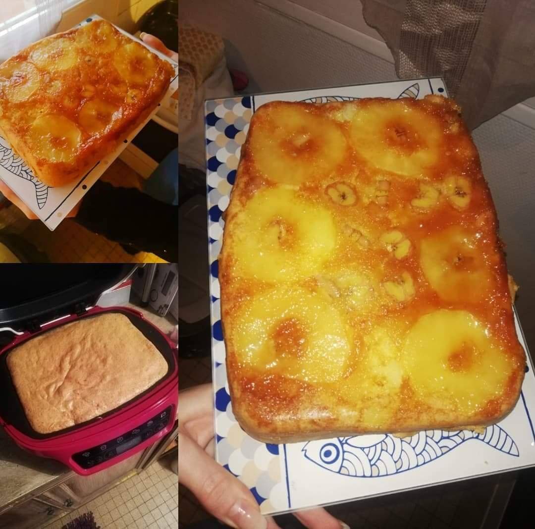 Gateau renversé pomme banane caramel - Recette Cake Factory | Tefal
