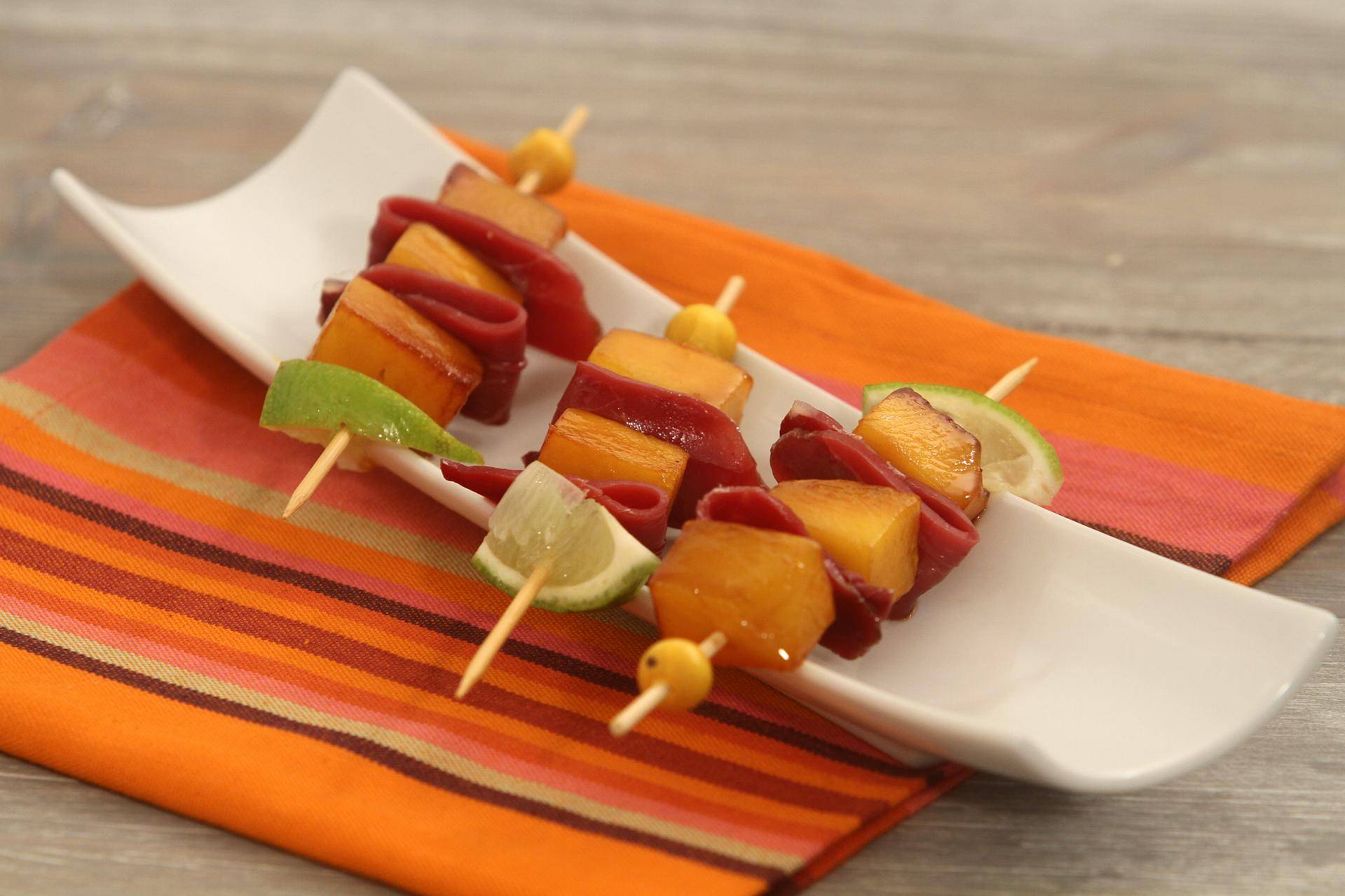 Brochette de mangue et canard au citron - Recette undefined | Tefal