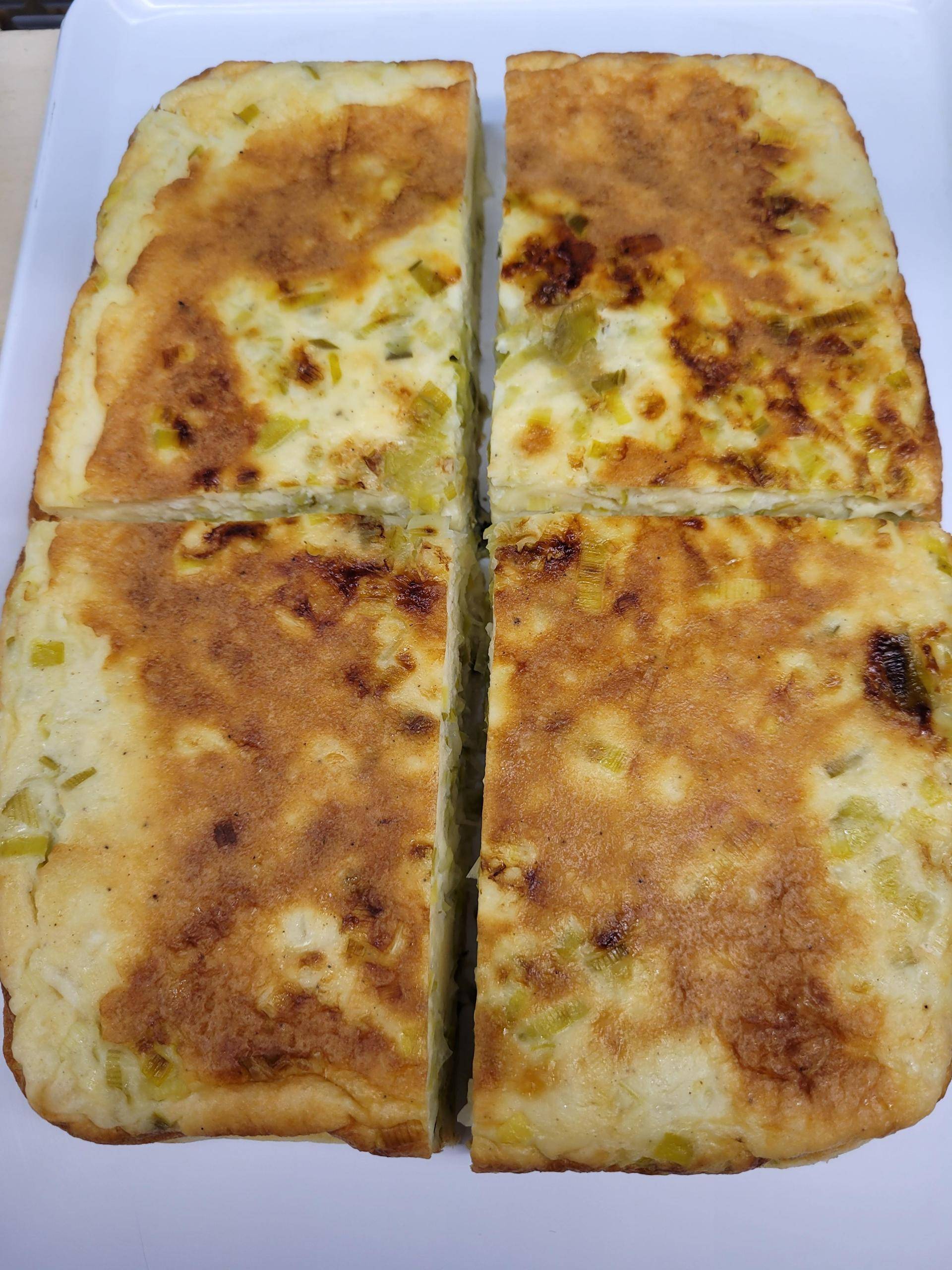 Quiche poireaux sans pâte - Recette Cake Factory | Tefal