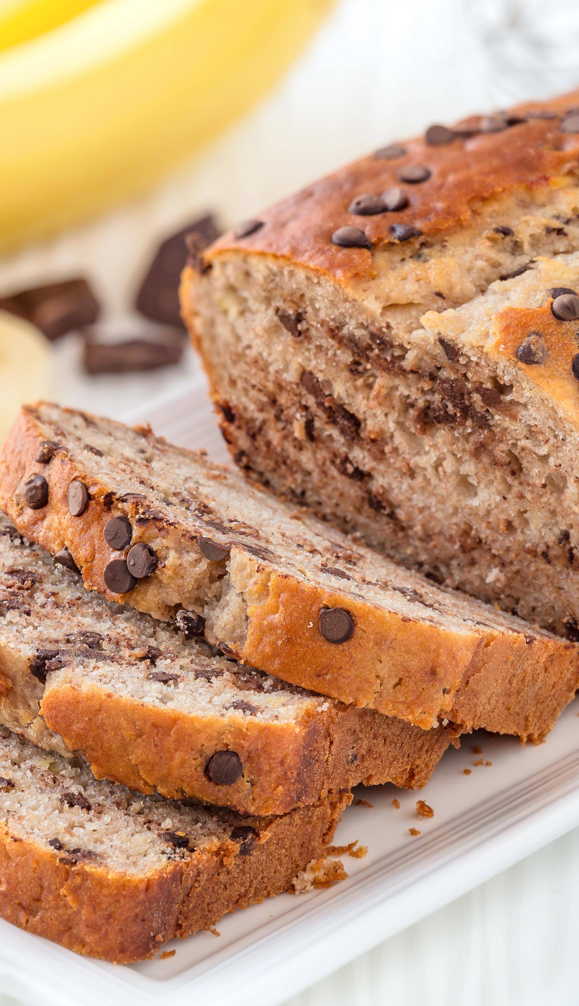 Banana bread aux pépites de chocolat - Recette Moules à gâteaux | Tefal