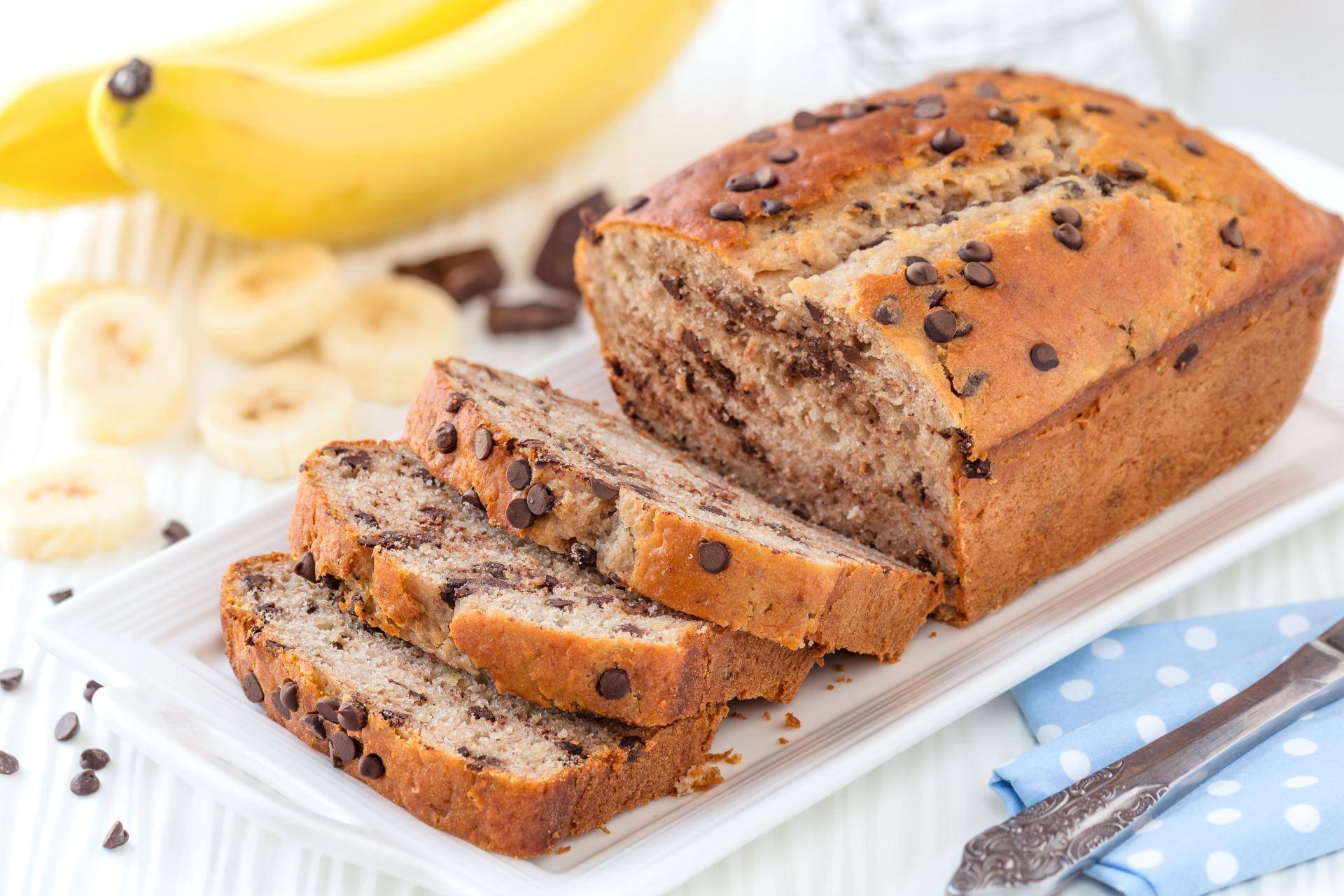 Banana bread aux pépites de chocolat - Recette Moules à gâteaux | Tefal