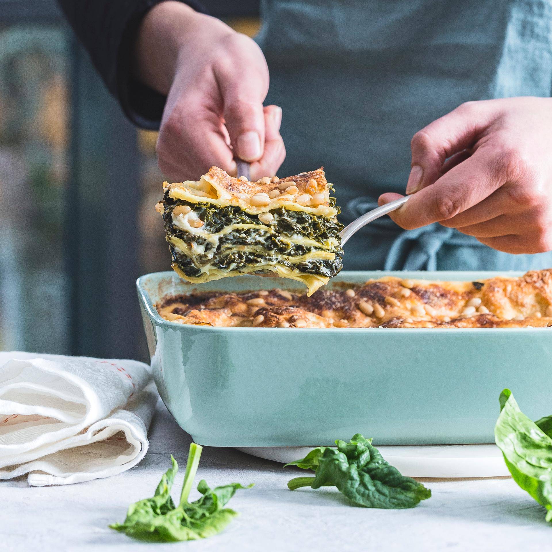 Lasagnes aux épinards et sauce béchamel - Recette Poêles et Casseroles | Tefal