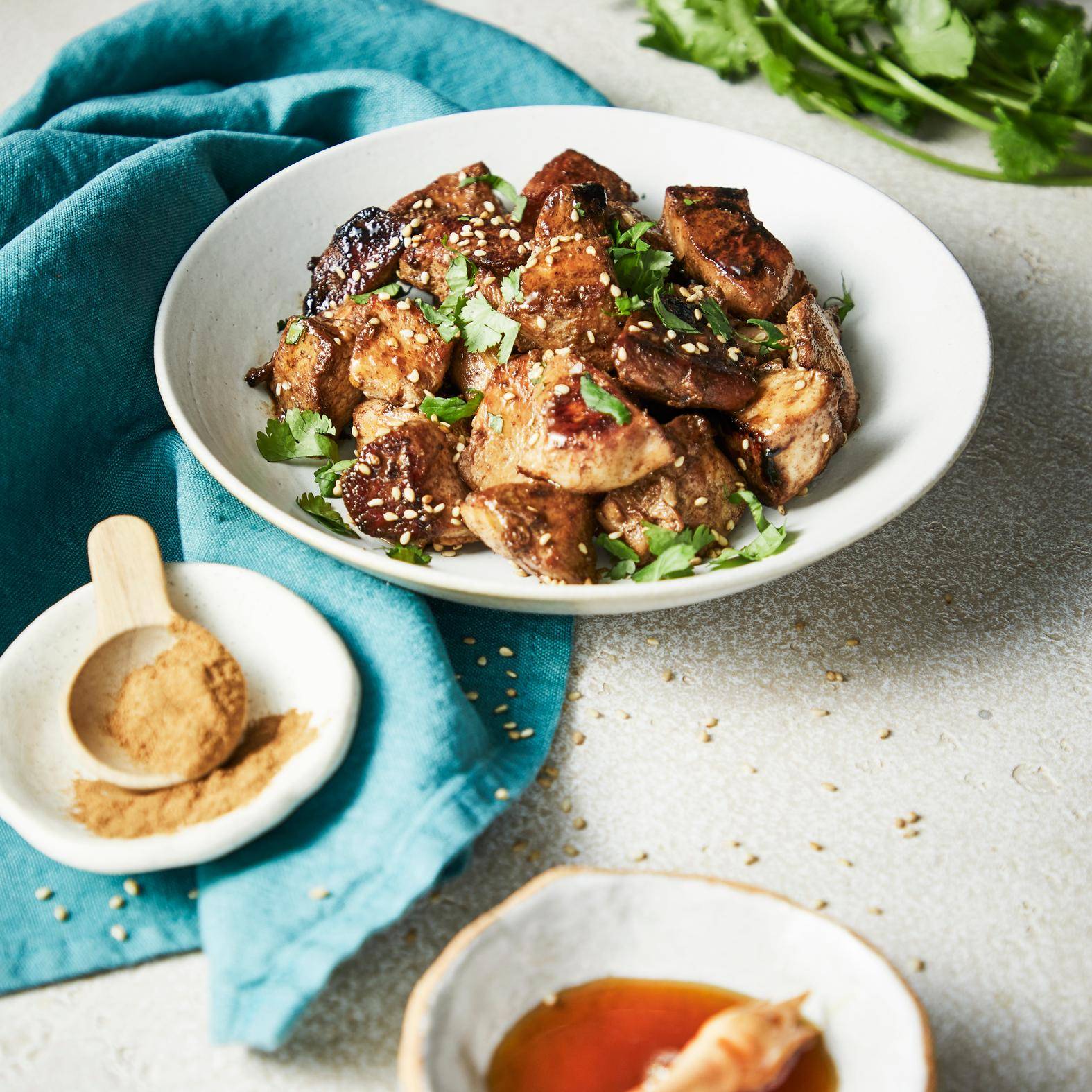 Pierrade viande marinée au miel soja et épices - Recette Raclettes fondues pierrades | Tefal