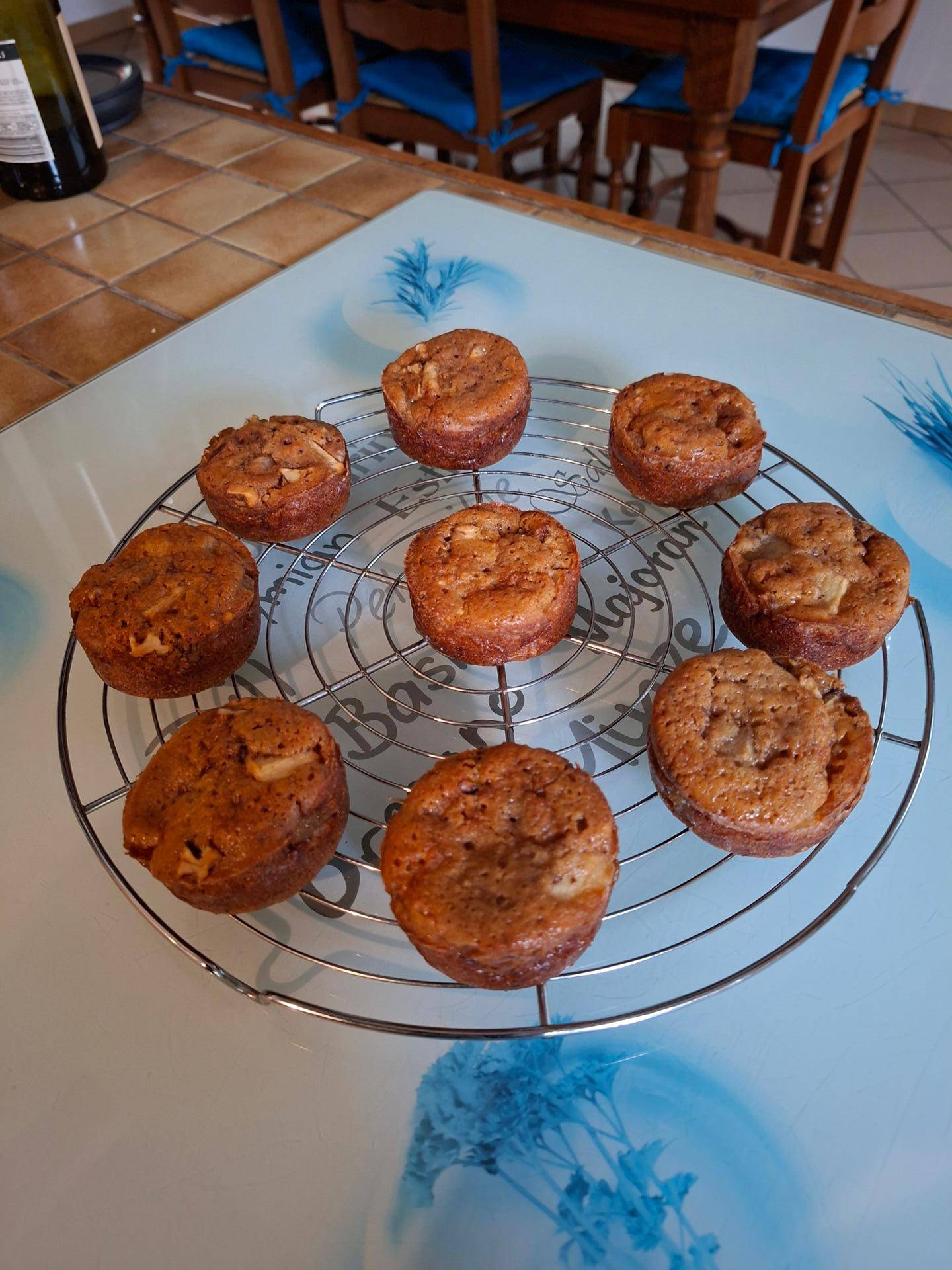 Muffins aux poires pommes et noix façon flognarde - Recette Cake Factory Infinity | Tefal