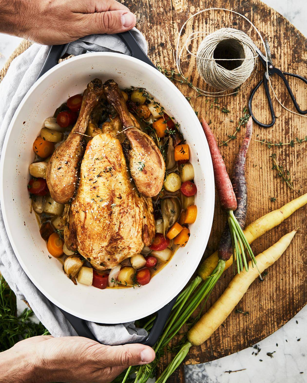 Kipschotel met tijm en wortelen mix - Recette undefined | Tefal