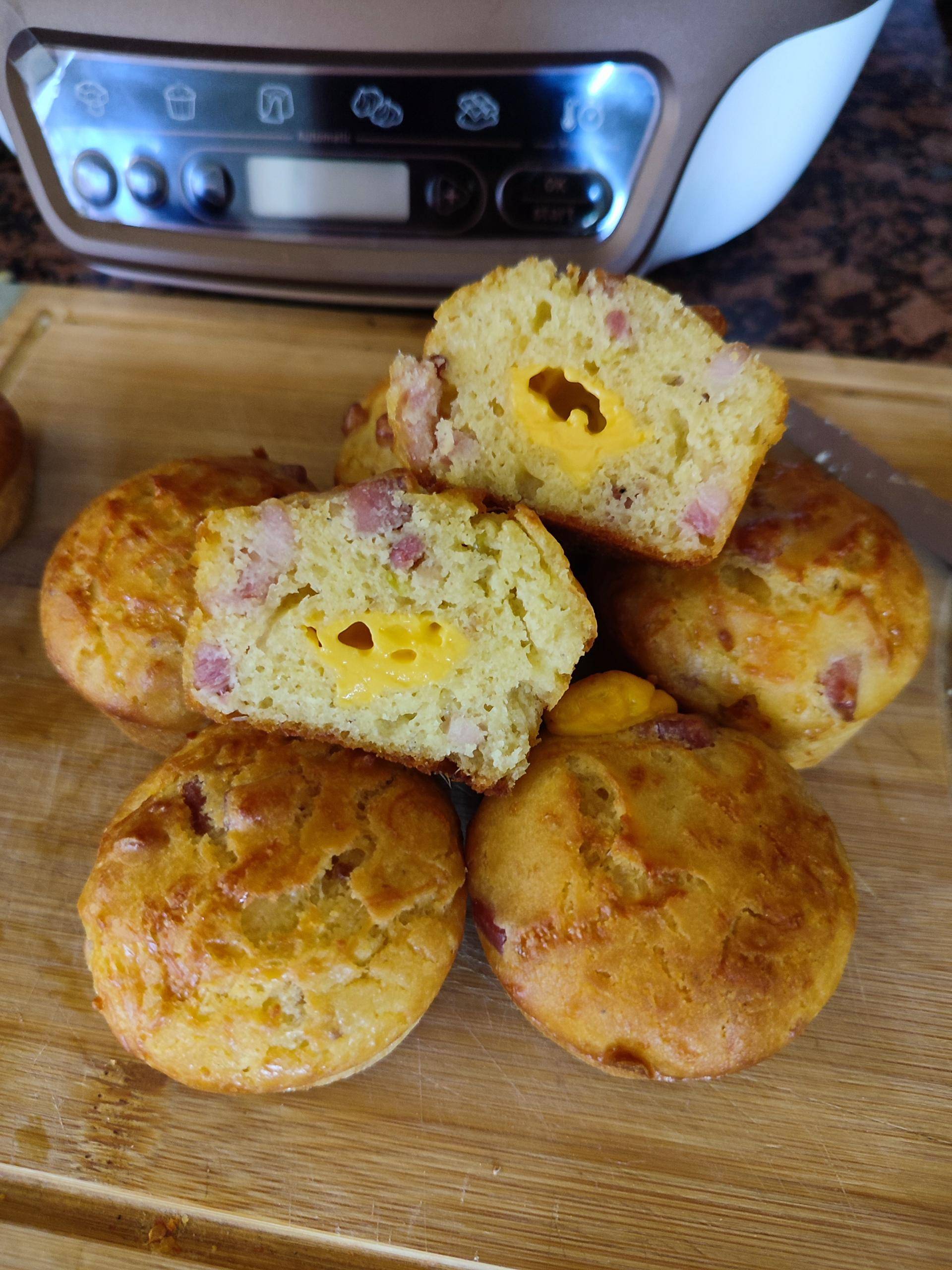 Muffins coeur cheddar - Recette Cake Factory | Tefal
