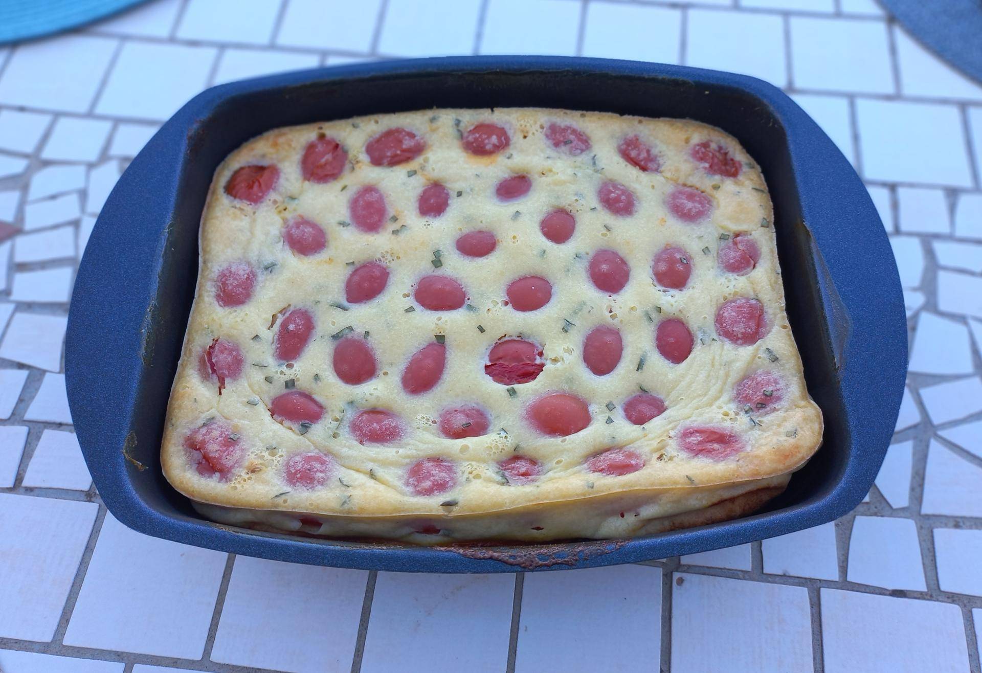 Clafoutis aux tomates cerise - Recette Cake Factory | Tefal
