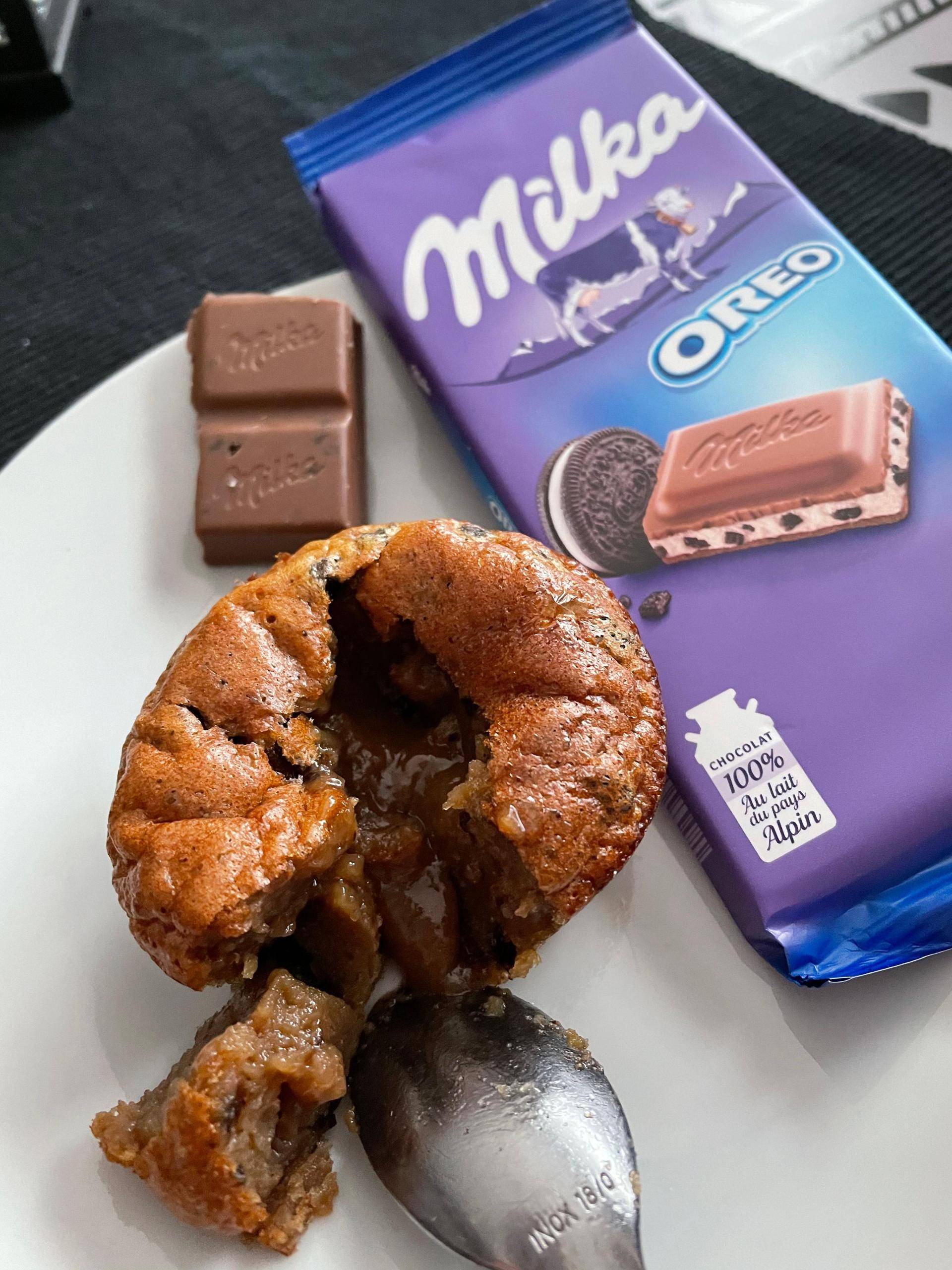 Coeur coulant au chocolat milka oreo - Recette Cake Factory | Tefal