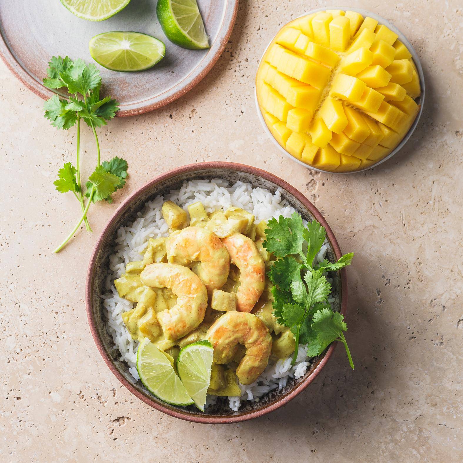 Curry de crevettes à la mangue - Recette Poêles et Casseroles | Tefal