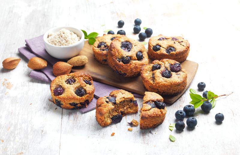 Scones aux myrtilles sans gluten - Recette Cake Factory | Tefal