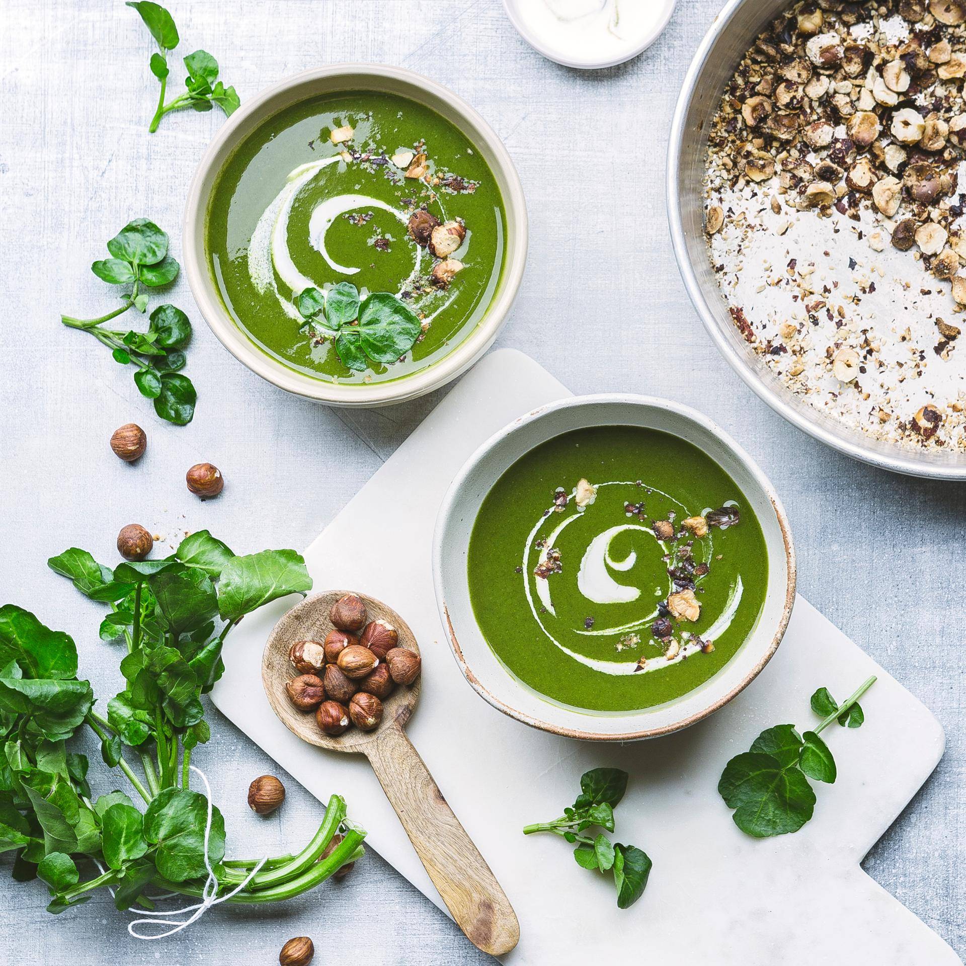 Velouté de cresson aux noisettes - Recette Poêles et Casseroles | Tefal