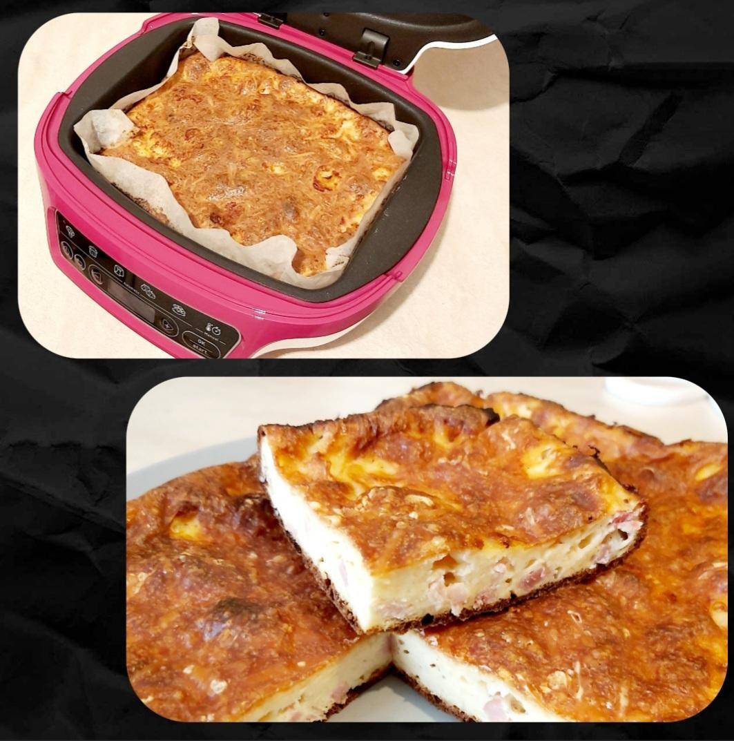 Quiche aux lardons sans pâte de Stella - Recette Cake Factory | Tefal