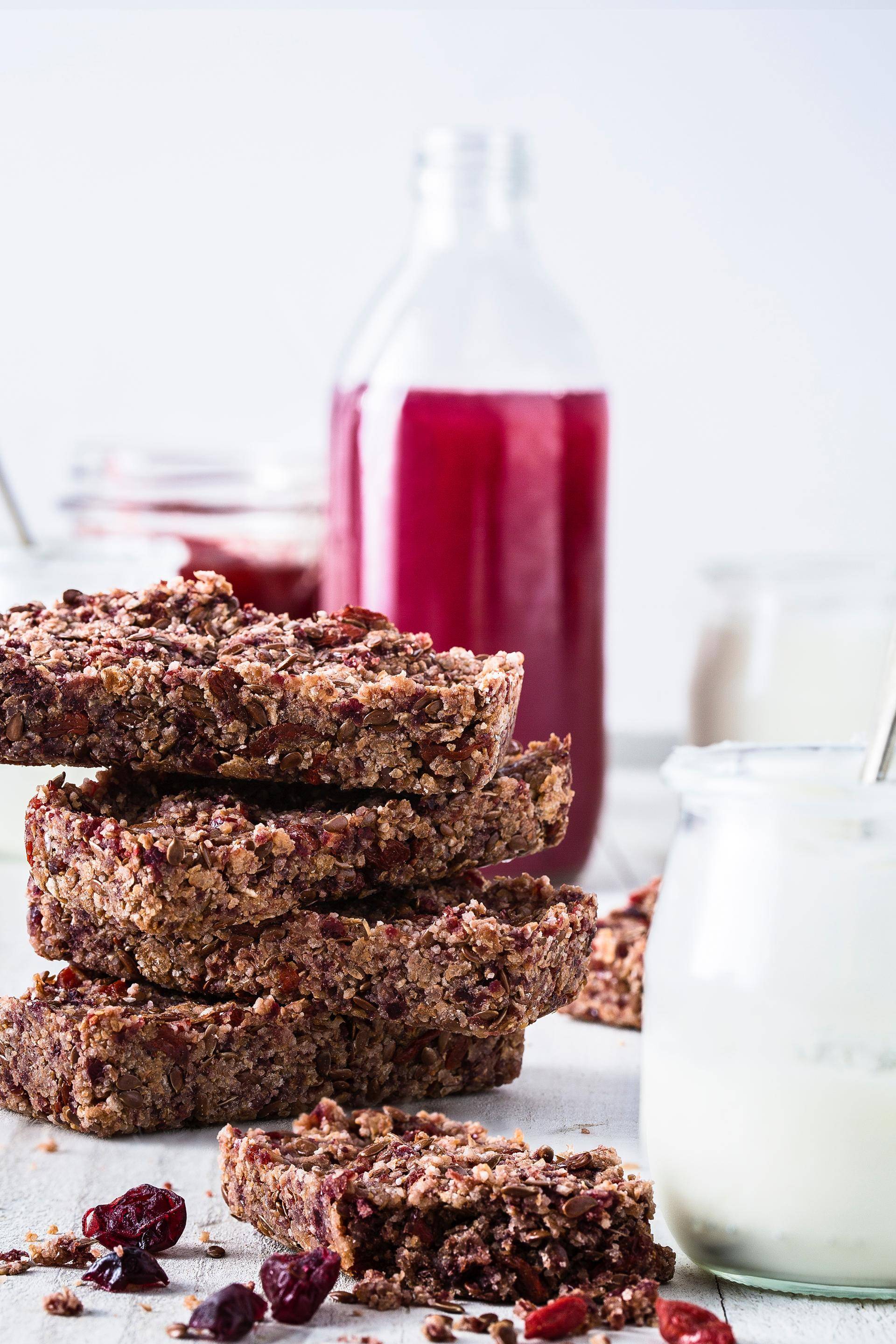 Barres de céréales aux baies de goji et aux canneberges - Recette Cake Factory | Tefal