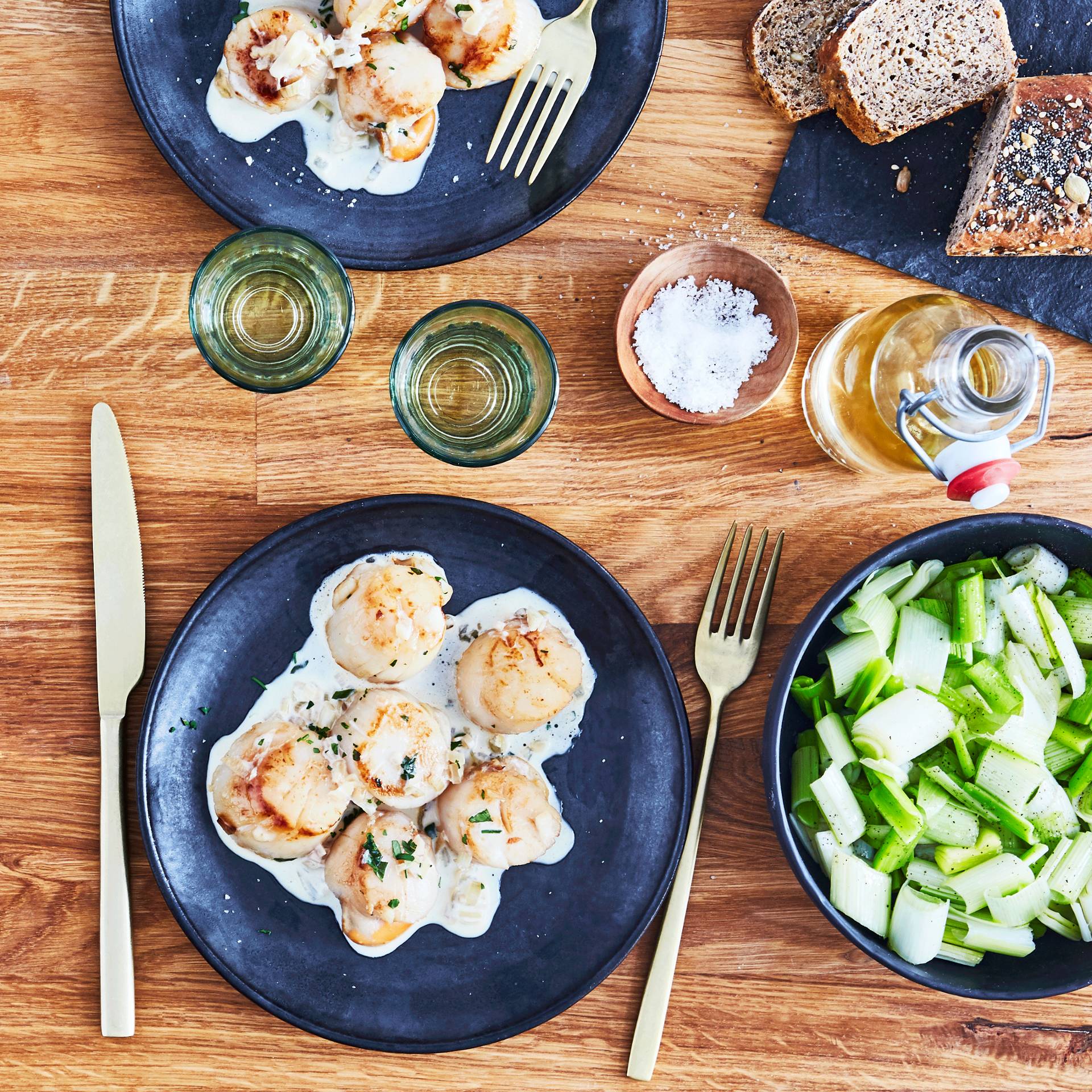 Noix de Saint-Jacques flambées au Cognac - Recette Poêles et Casseroles | Tefal