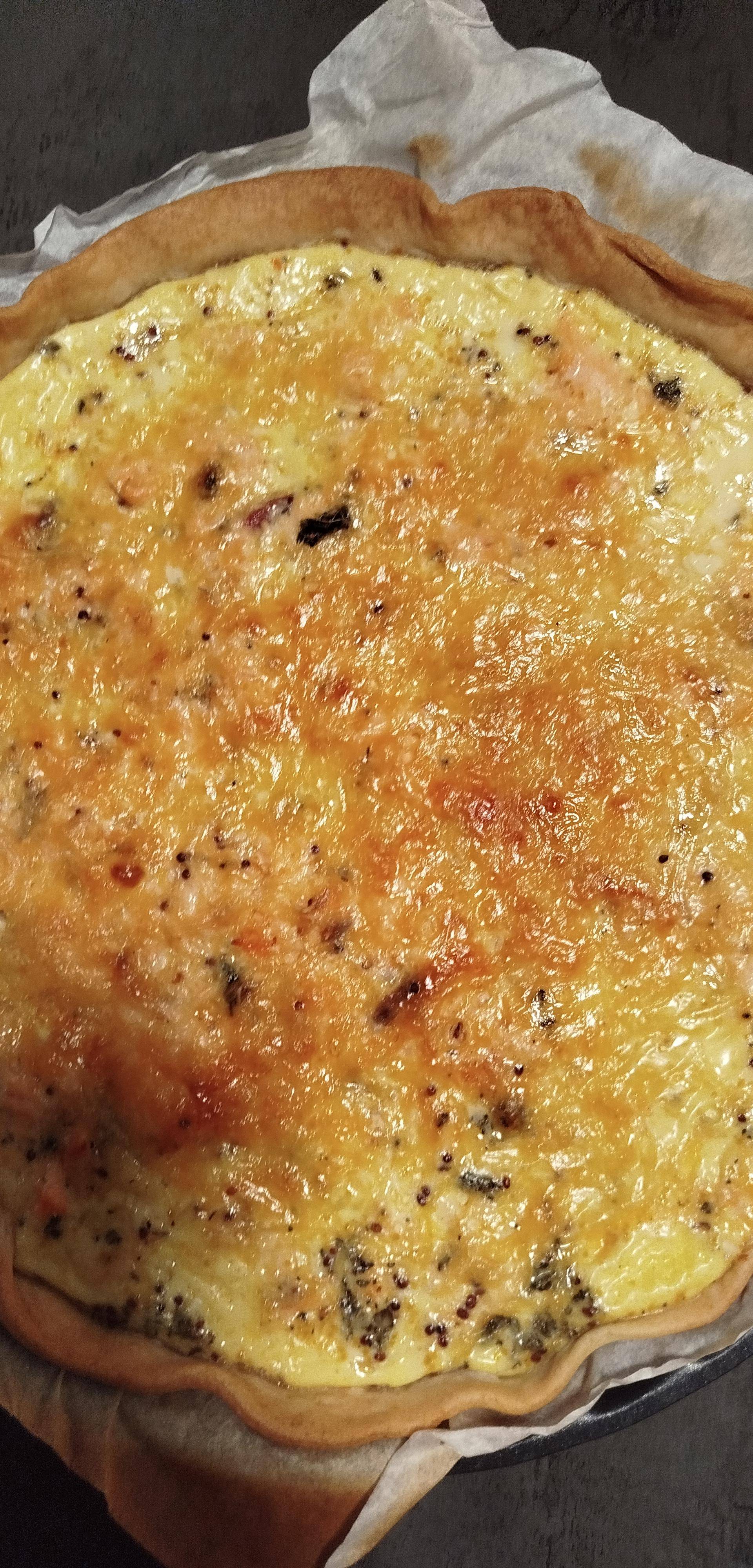Quiche tomates saumon de Naska - Recette Cake Factory Infinity | Tefal
