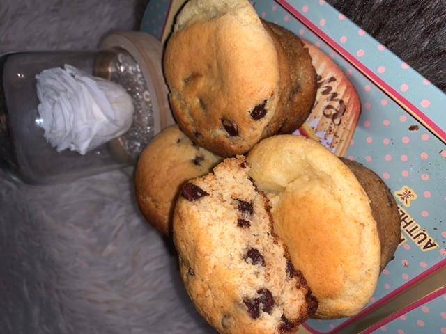 Muffin au chocolat blanc et pépites de chocolat - Recette Cake Factory | Tefal