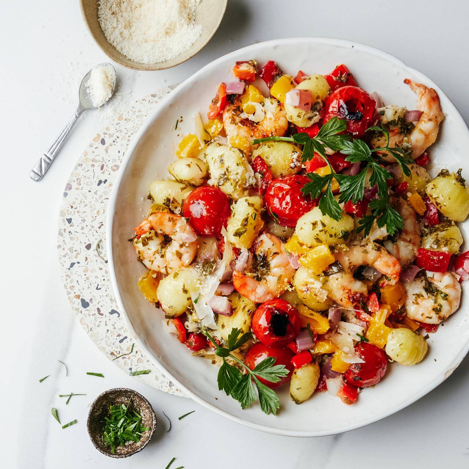 Gebakken gnocchi en garnalen - Recette OptiGrill 4in1 | Tefal