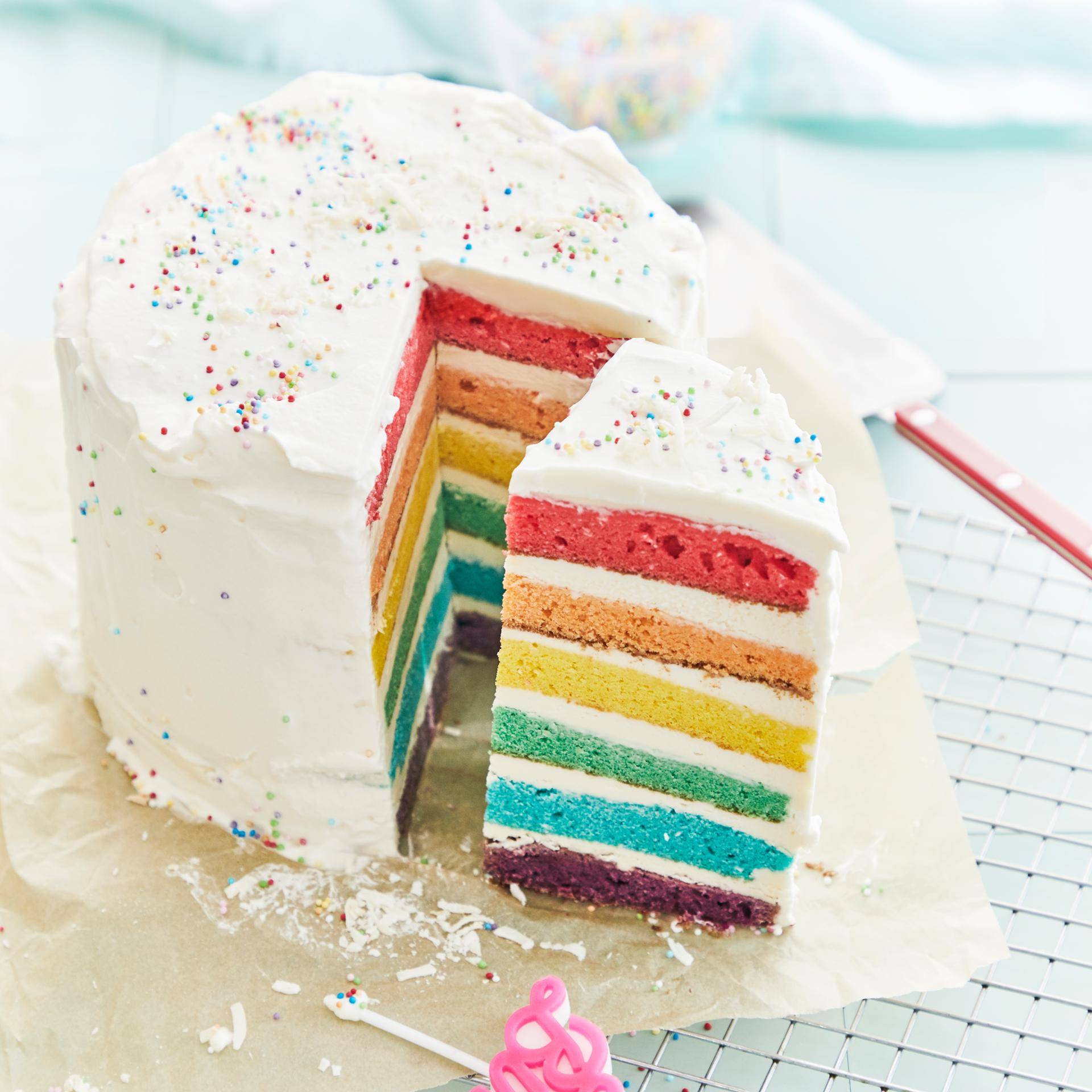 Rainbow cake - Recette Cake Factory | Tefal