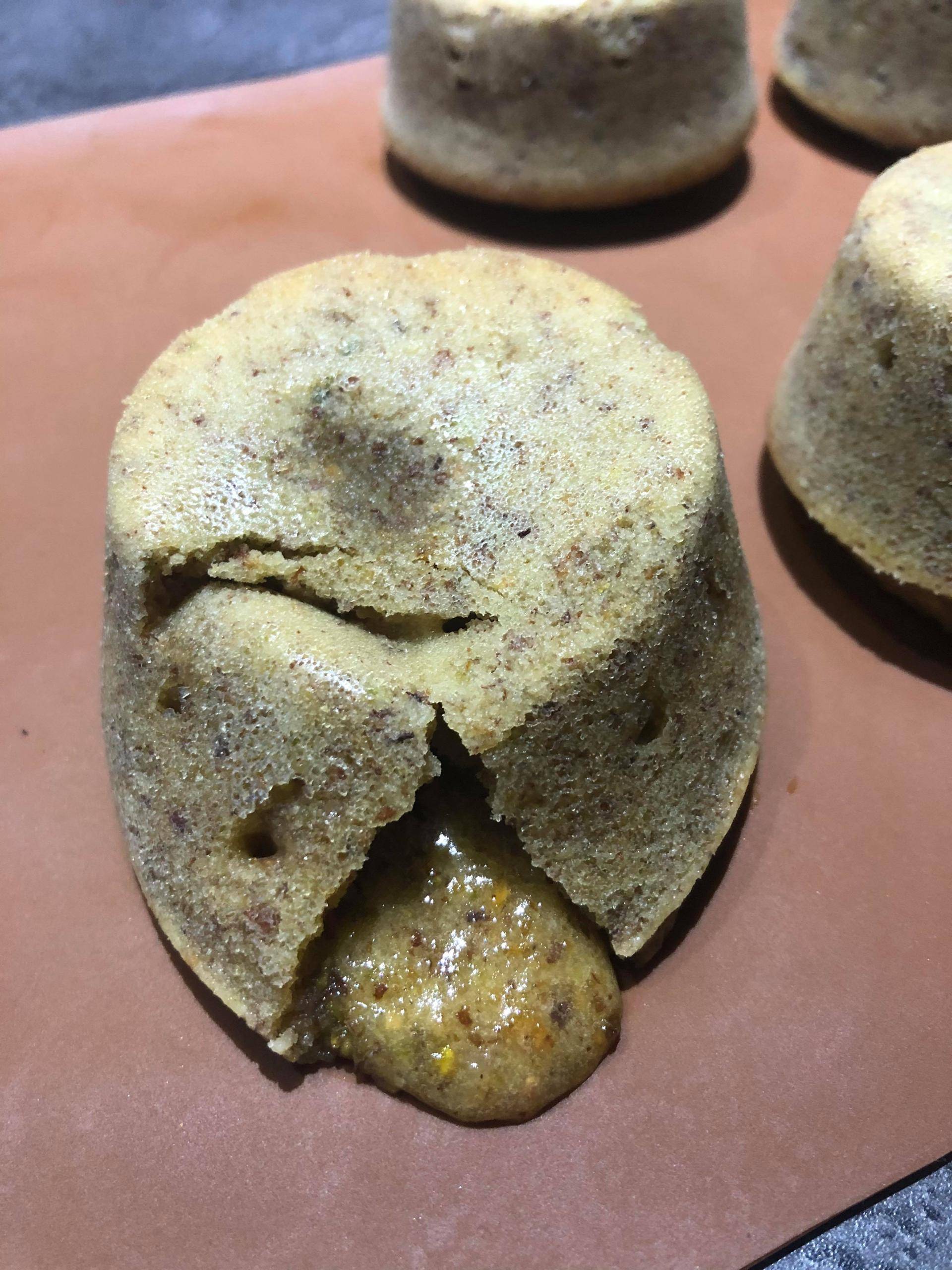 Fondant pistache cœur coulant - Recette Cake Factory | Tefal