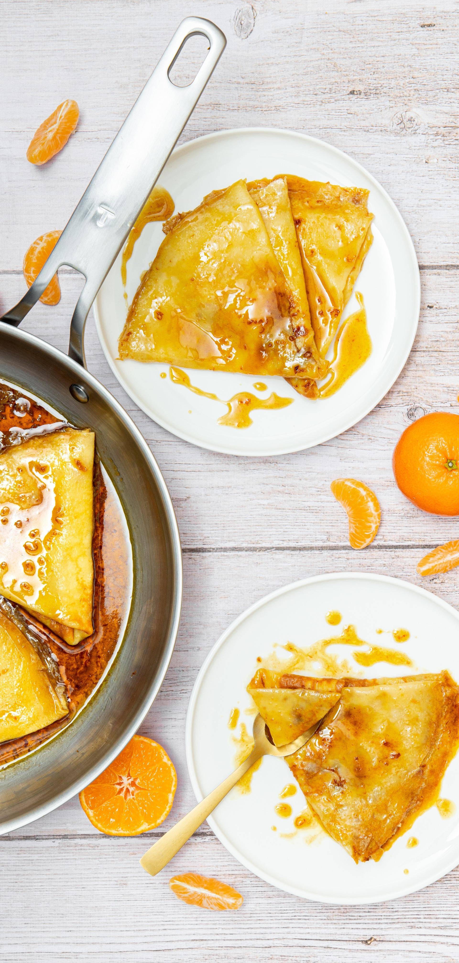 Crêpes Suzette à la clémentine - Recette Poêles et Casseroles | Tefal