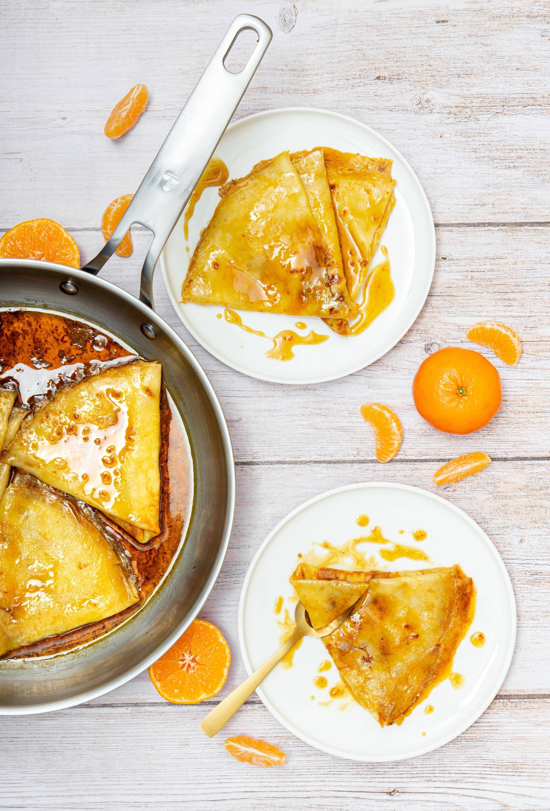 Crêpes Suzette à la clémentine - Recette Poêles et Casseroles | Tefal