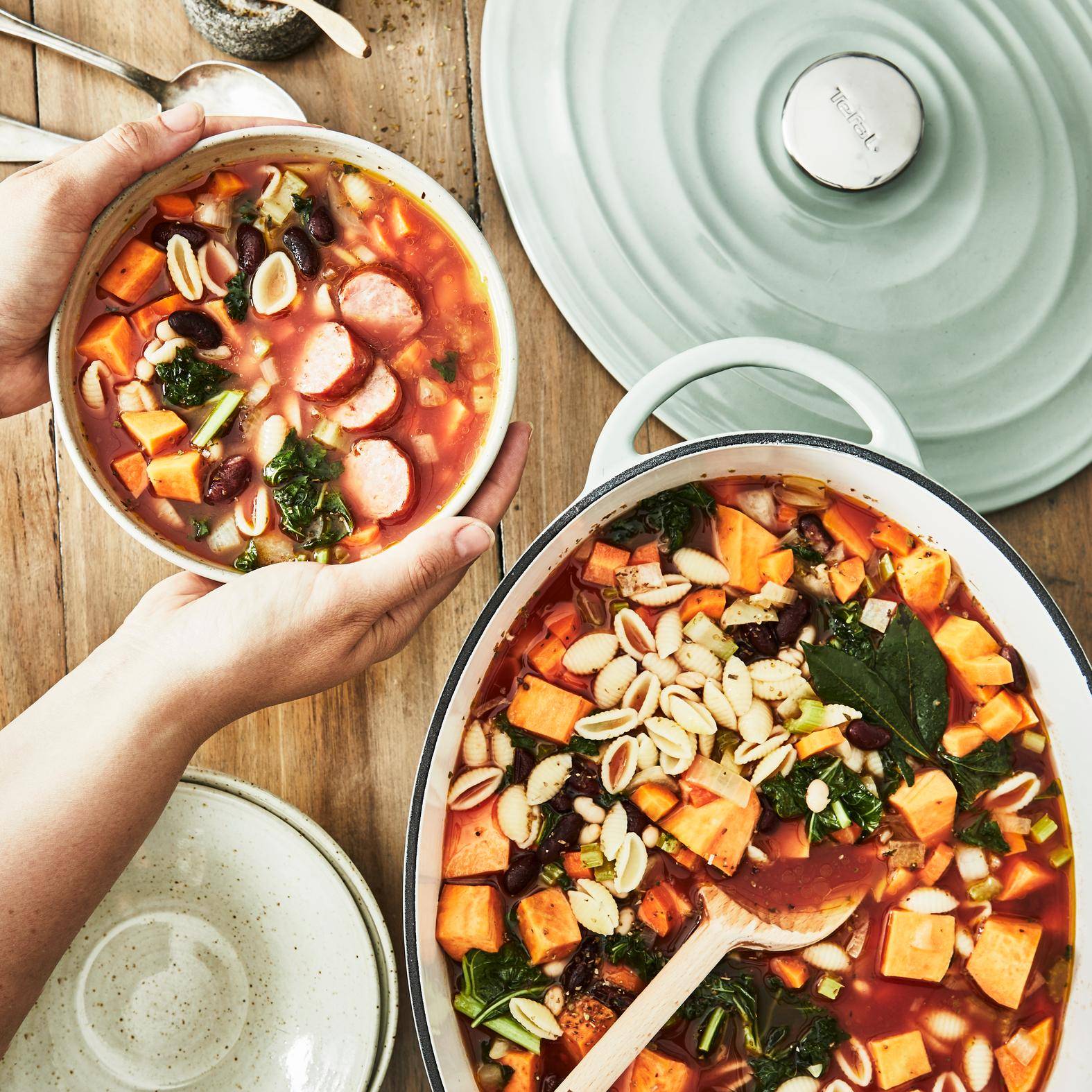 Minestrone healthy - Recette Poêles et Casseroles | Tefal