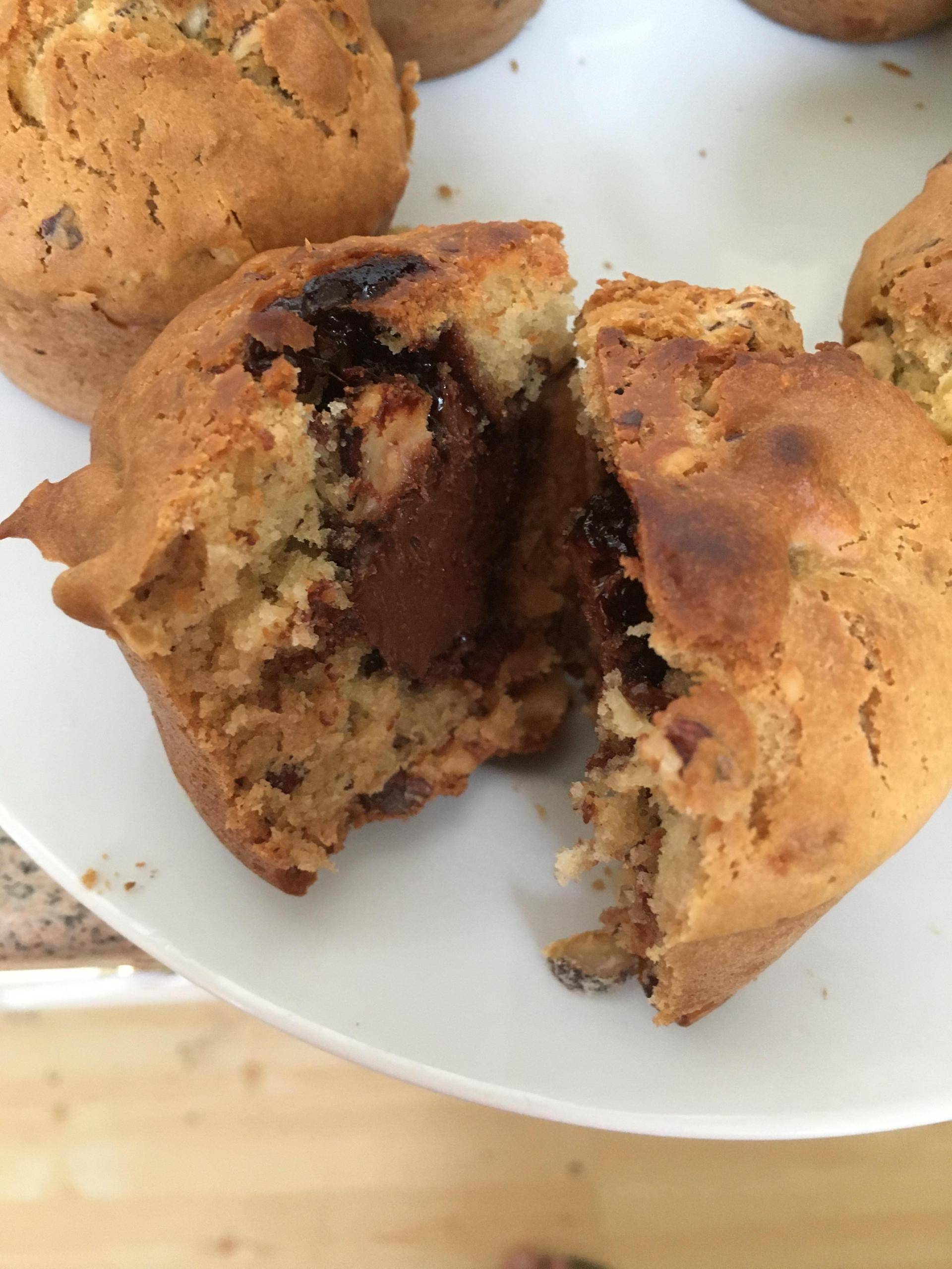 Muffins noisettes cœur de Patamilka - Recette Cake Factory | Tefal