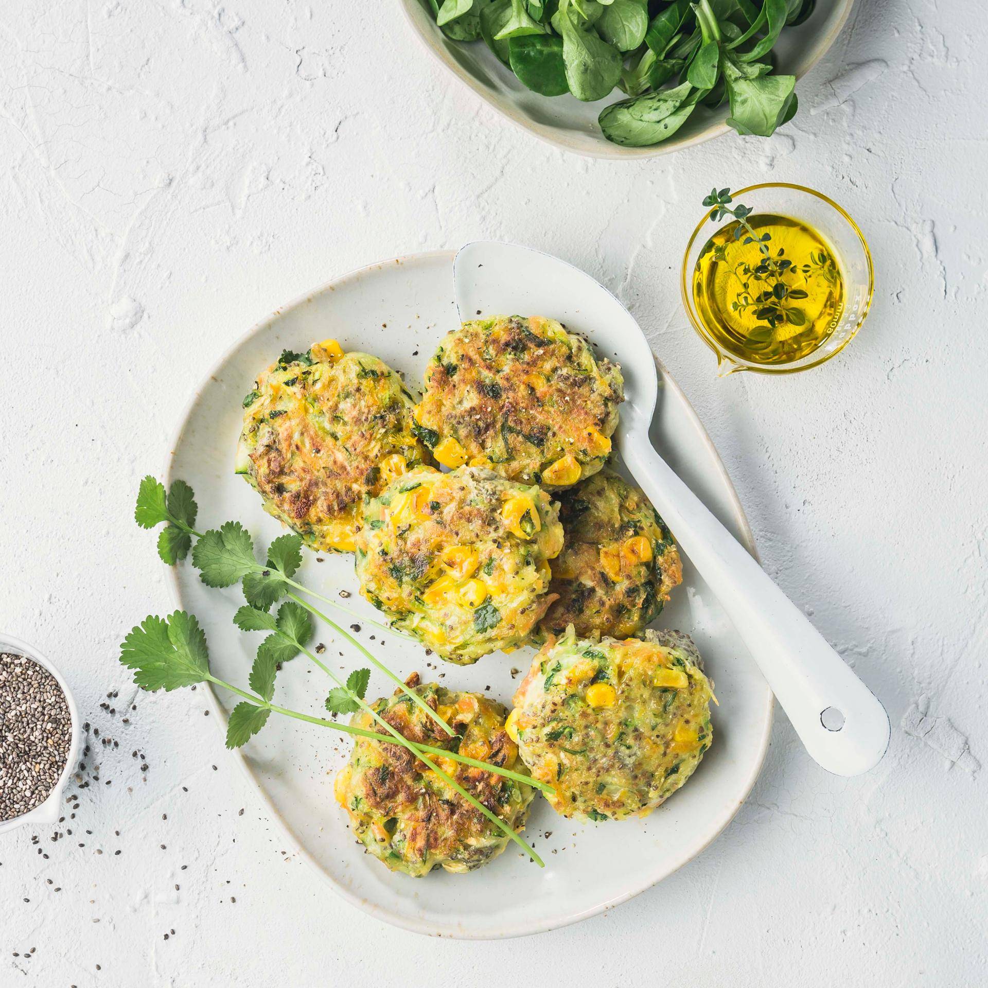 Galettes de légumes aux graines de chia - Recette Poêles et Casseroles | Tefal