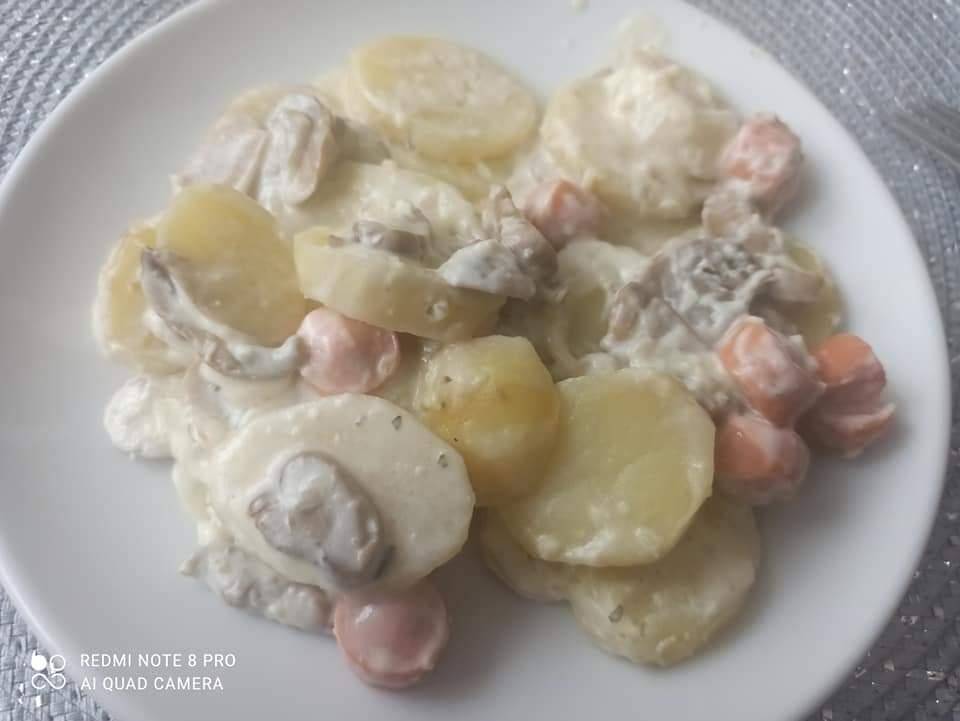 Pomme de terre et knacki - Recette Cake Factory Délices | Tefal