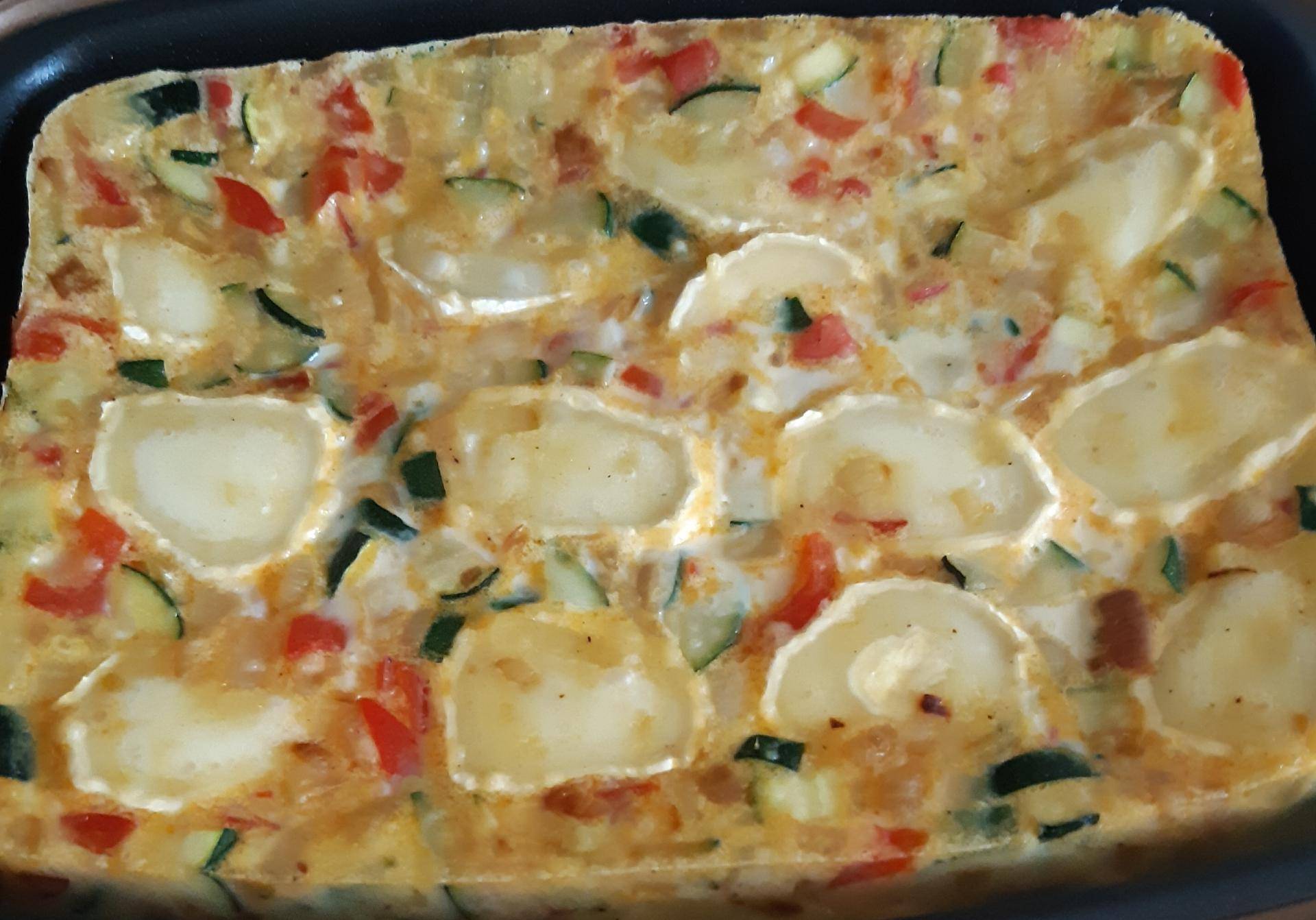 Clafoutis au chèvre et aux légumes d'été - Recette Cake Factory | Tefal