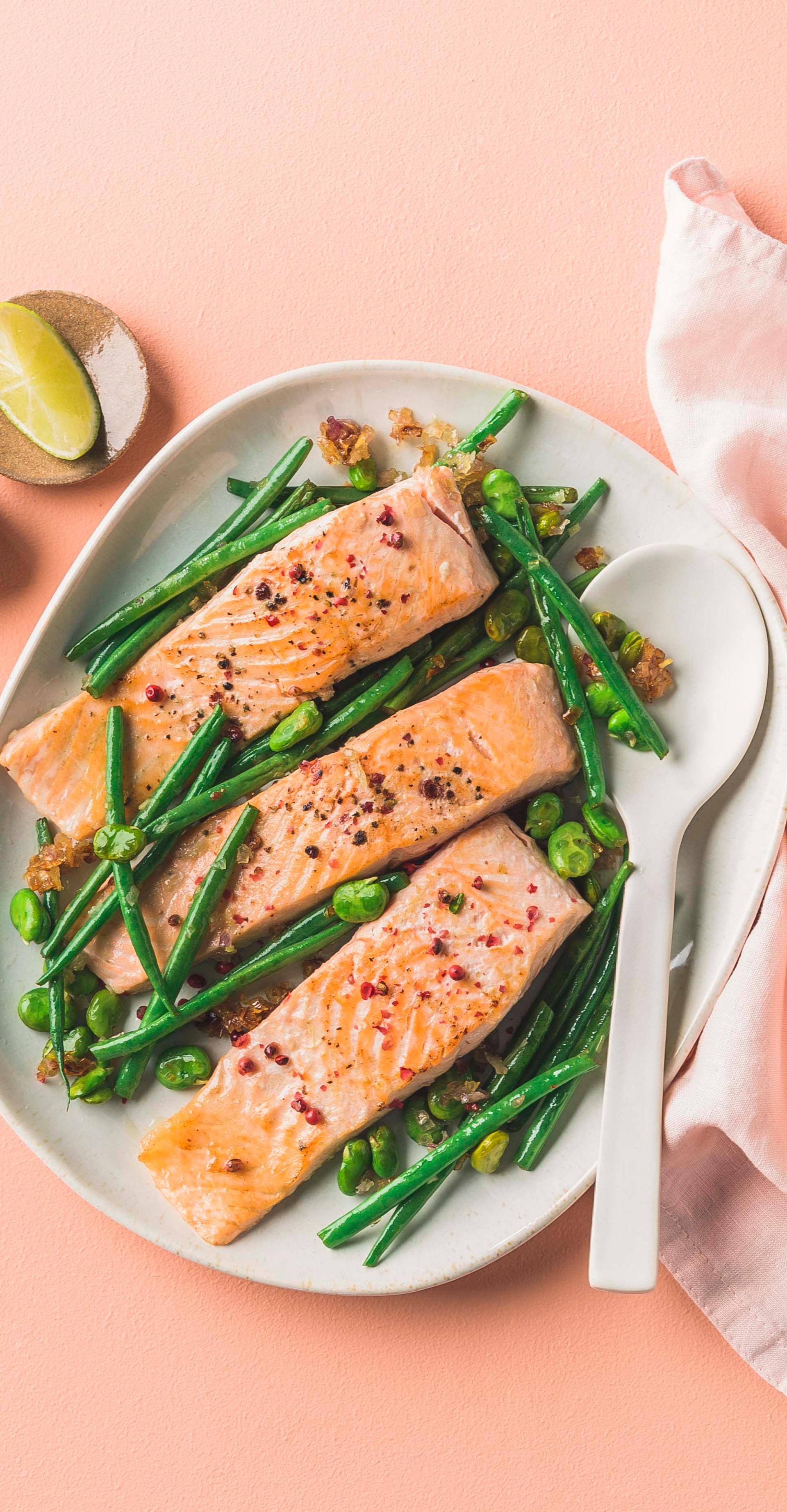 Saumon gingembre et fèves - Recette undefined | Tefal