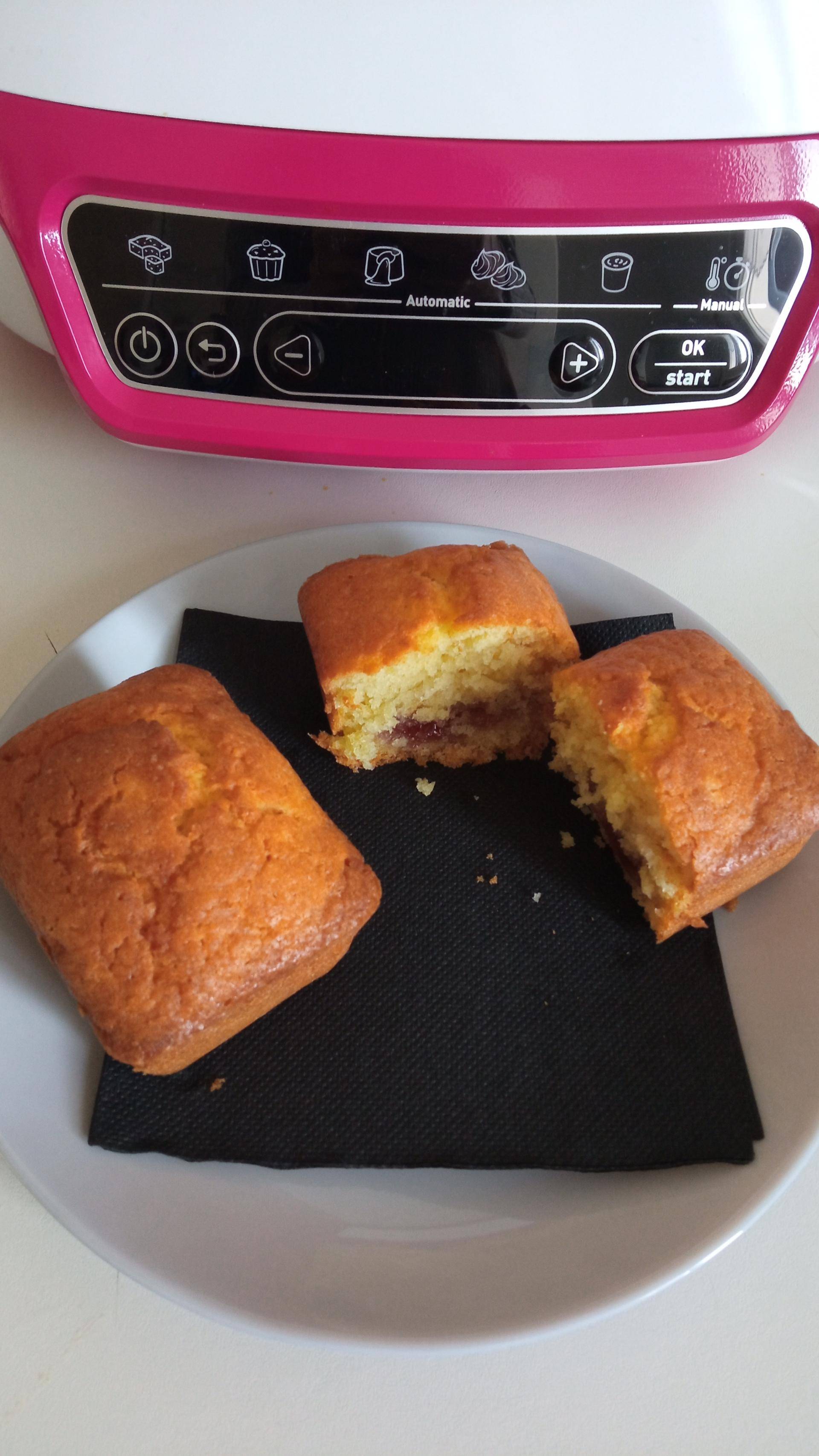 Mini quatre -quarts à la confiture de fraise - Recette Cake Factory Délices | Tefal