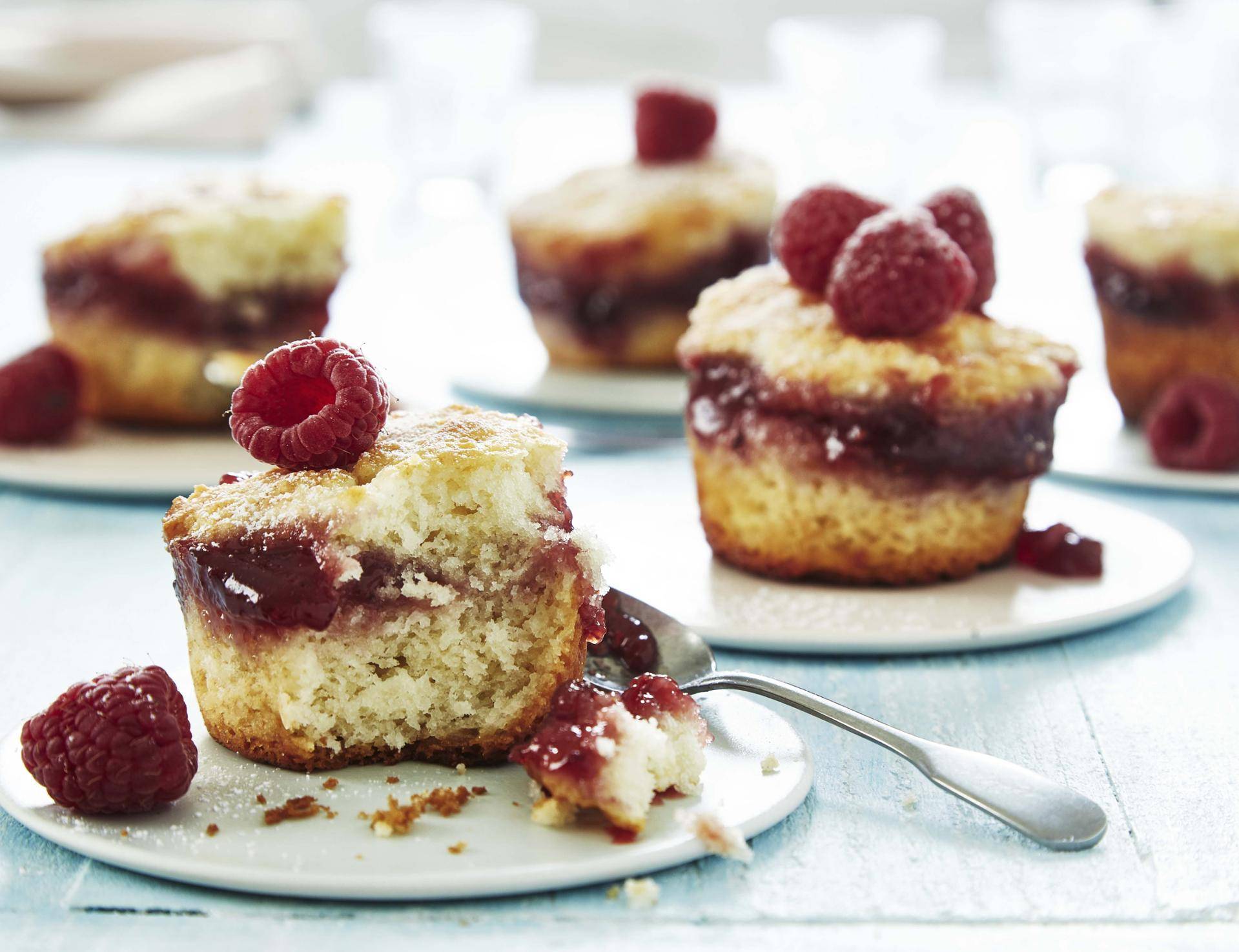 Cakejes met vloeibare frambozenvulling - Recette Cake Factory | Tefal