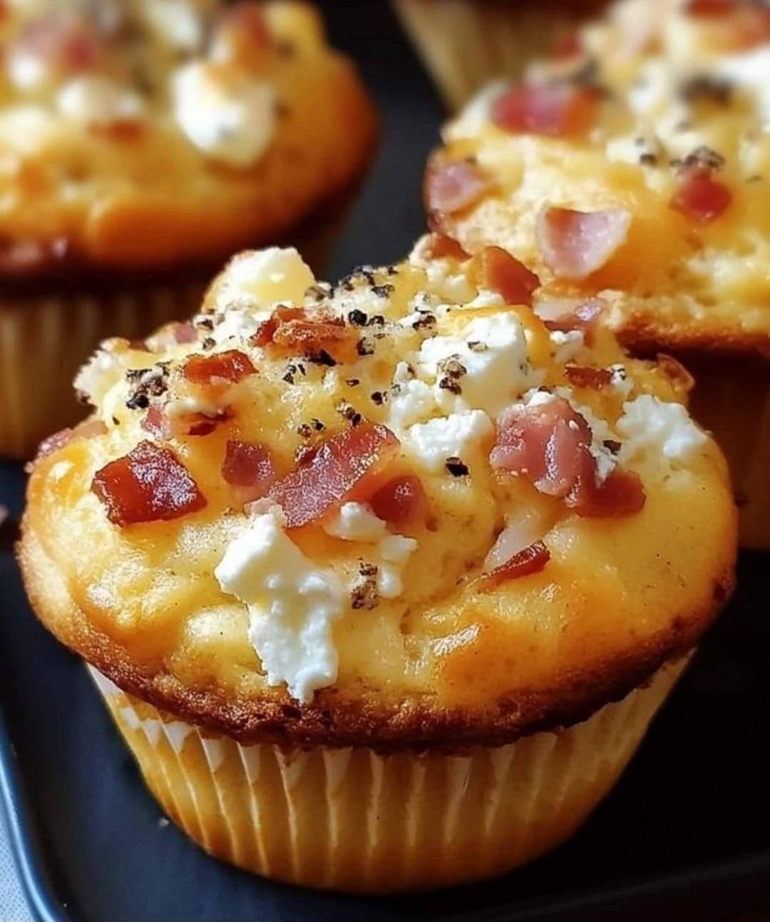 Muffin lardons chèvre - Recette Cake Factory Infinity | Tefal