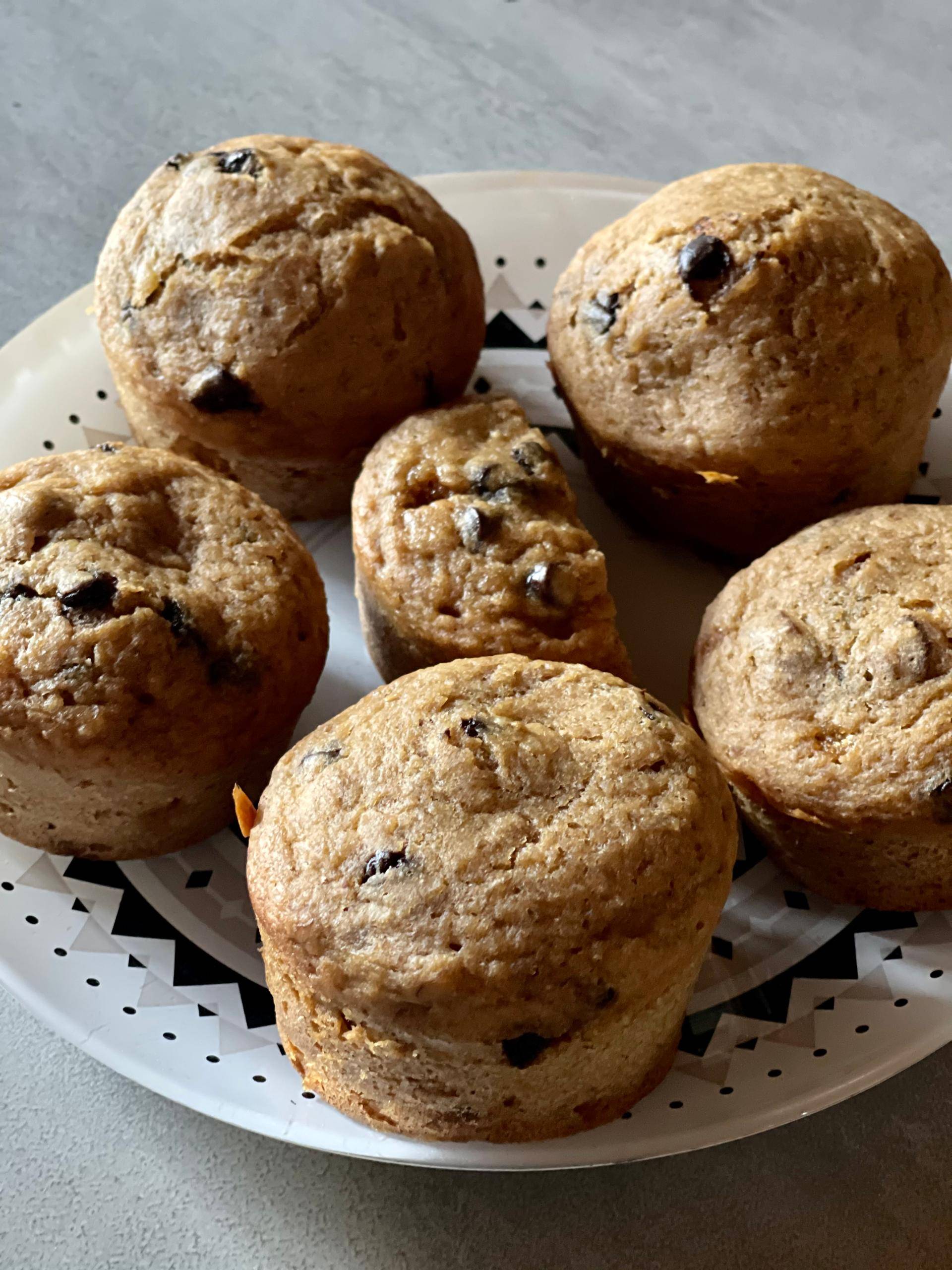 Muffins légers banane noix chocolat - Recette Cake Factory | Tefal