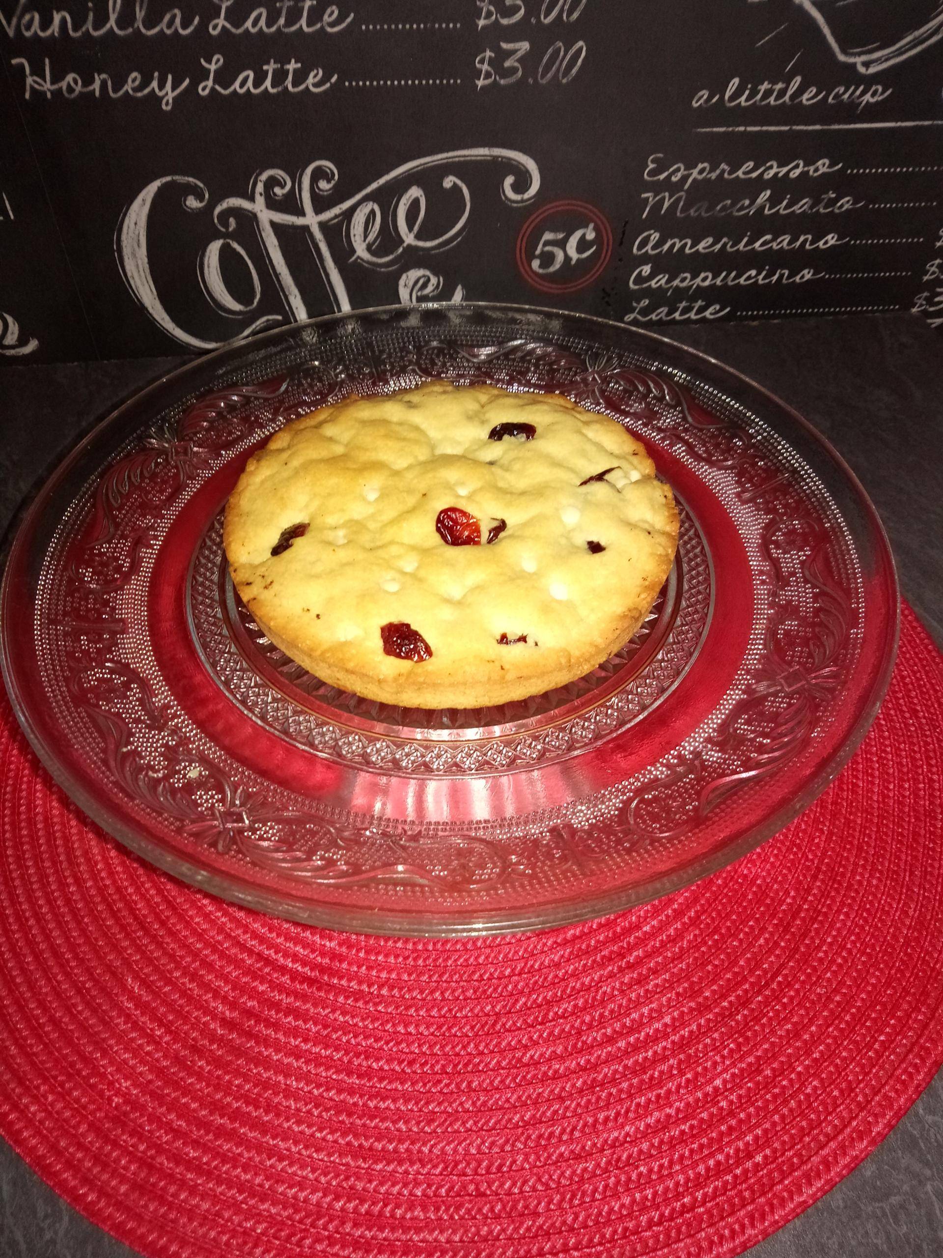 Maxi cookie chocolat blanc cranberries - Recette Cake Factory | Tefal