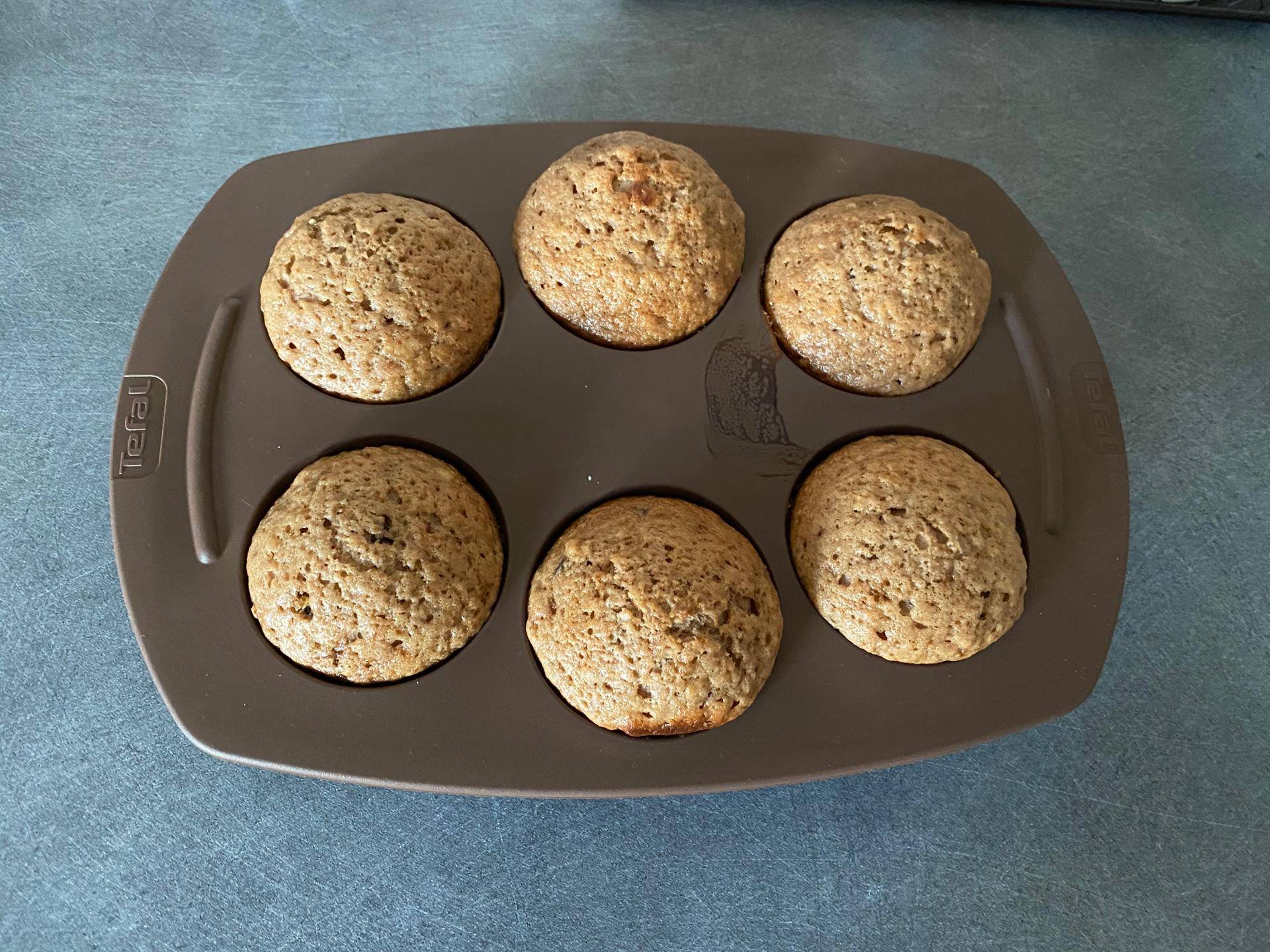 Muffins banane chocolat praliné pépites de chocolat - Recette Cake Factory | Tefal