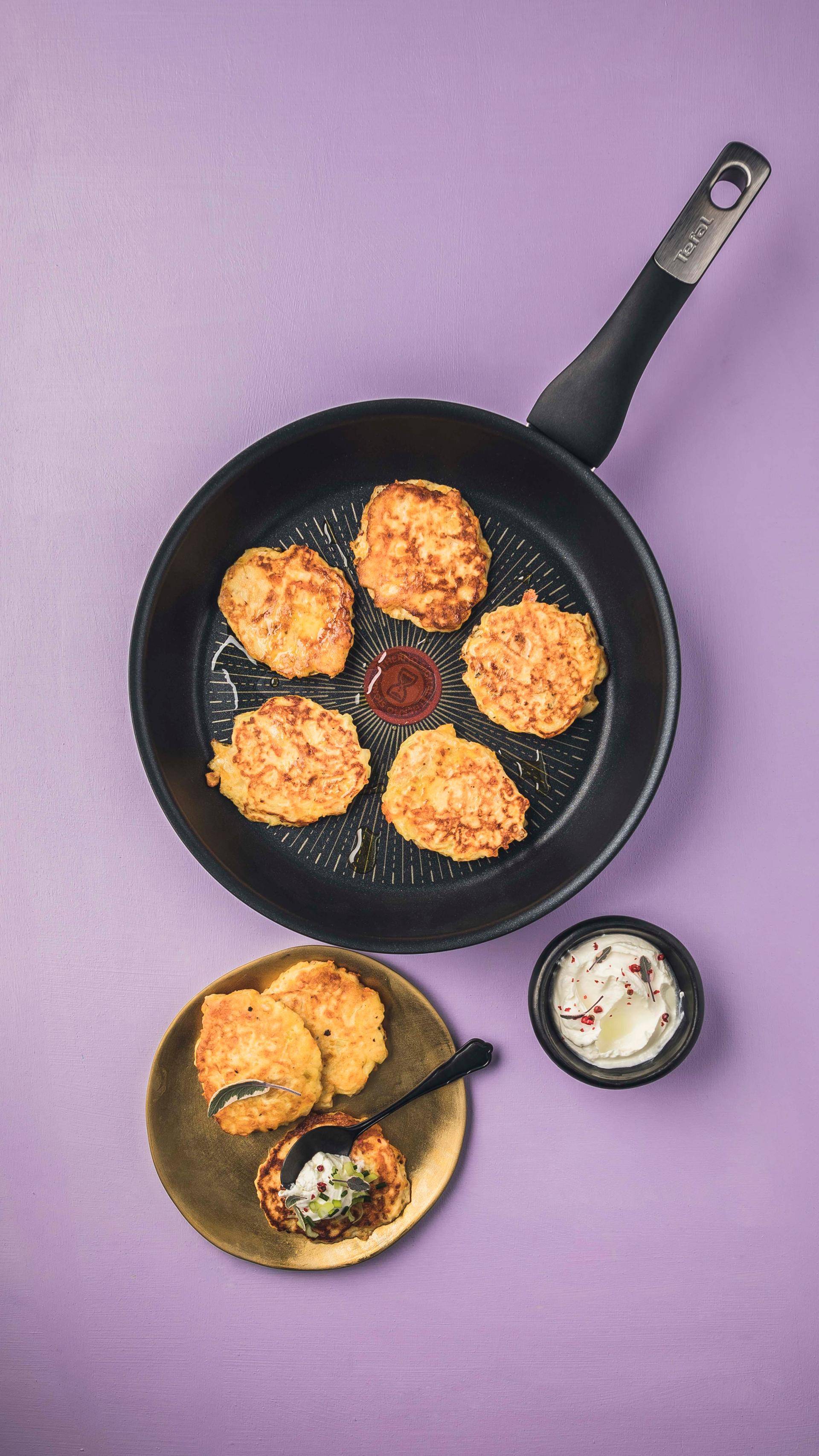 Galettes de pommes de terre au fromage - Recette Poêles et Casseroles | Tefal