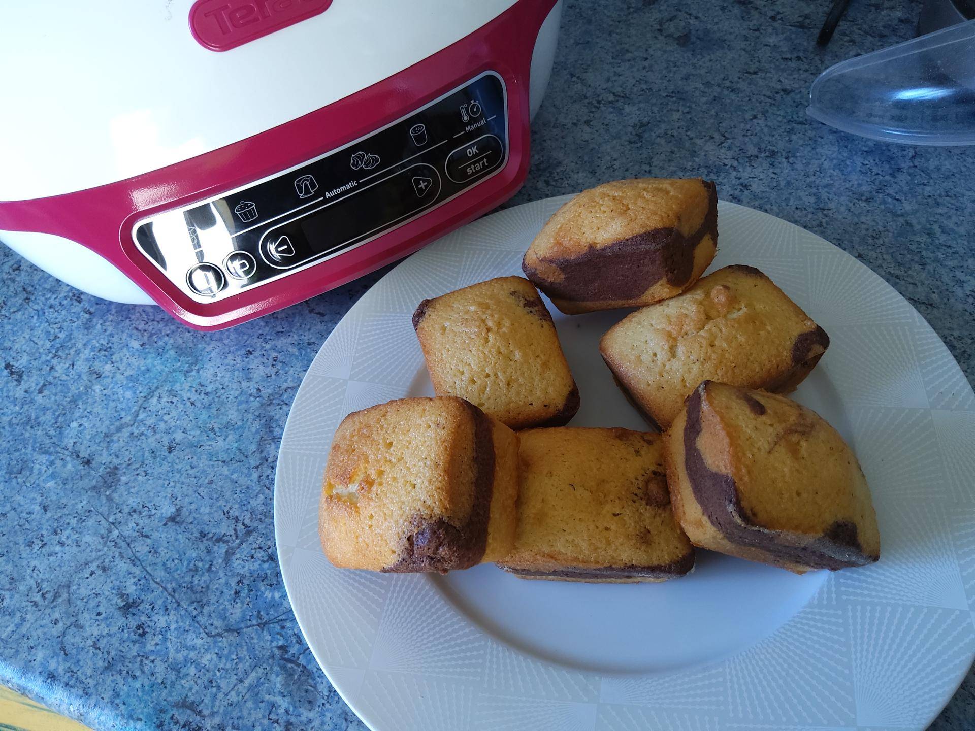 Mini cake marbre au vin blanc - Recette Cake Factory Délices | Tefal