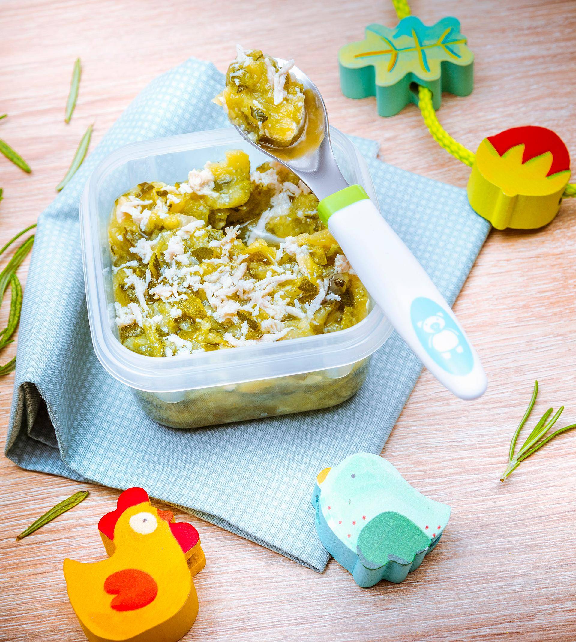 Moulinée d’asperges vertes à la truite à partir de 12 mois - Recette undefined | Tefal