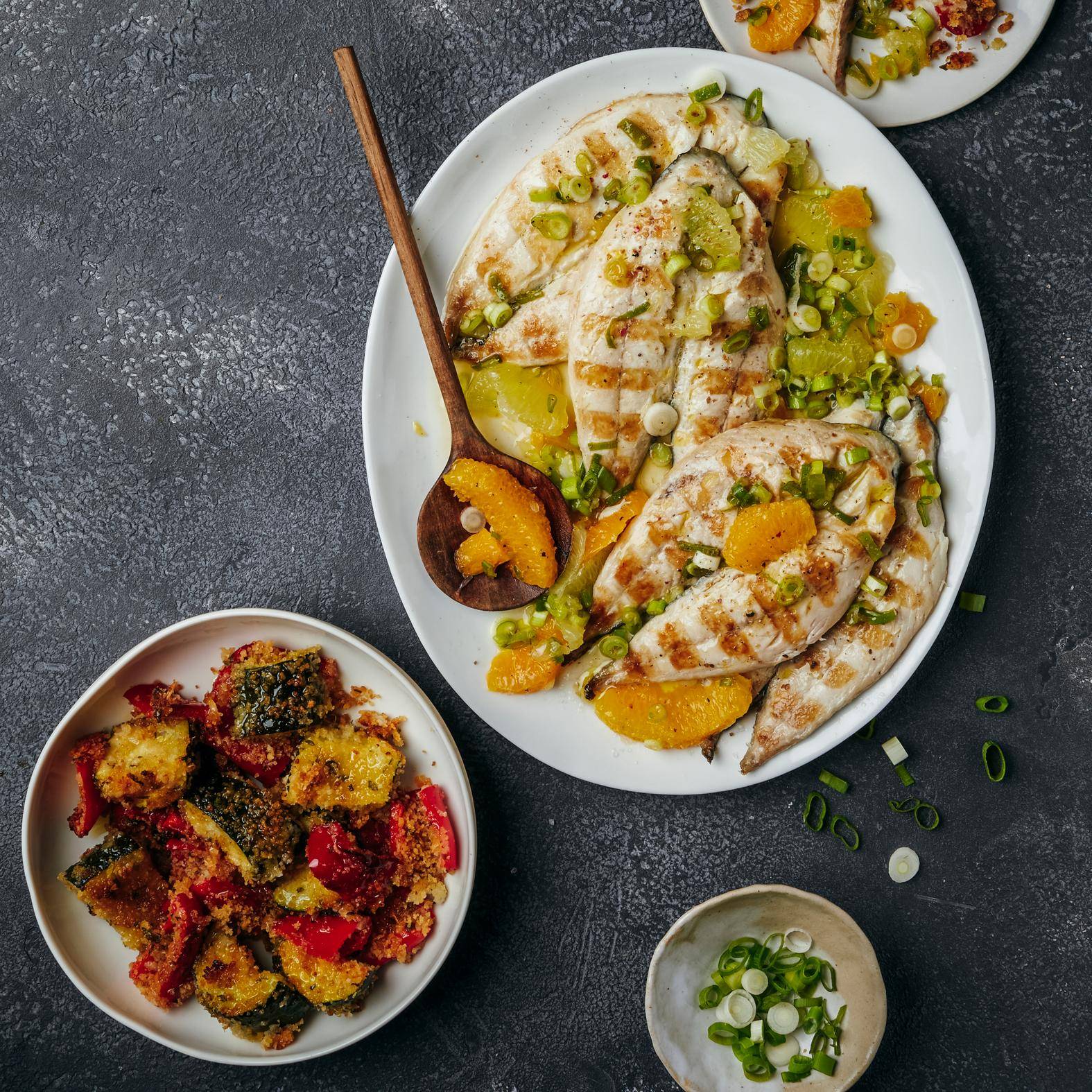 Filets de maquereaux grillés aux agrumes, légumes croustillants - Recette OptiGrill 2in1 | Tefal