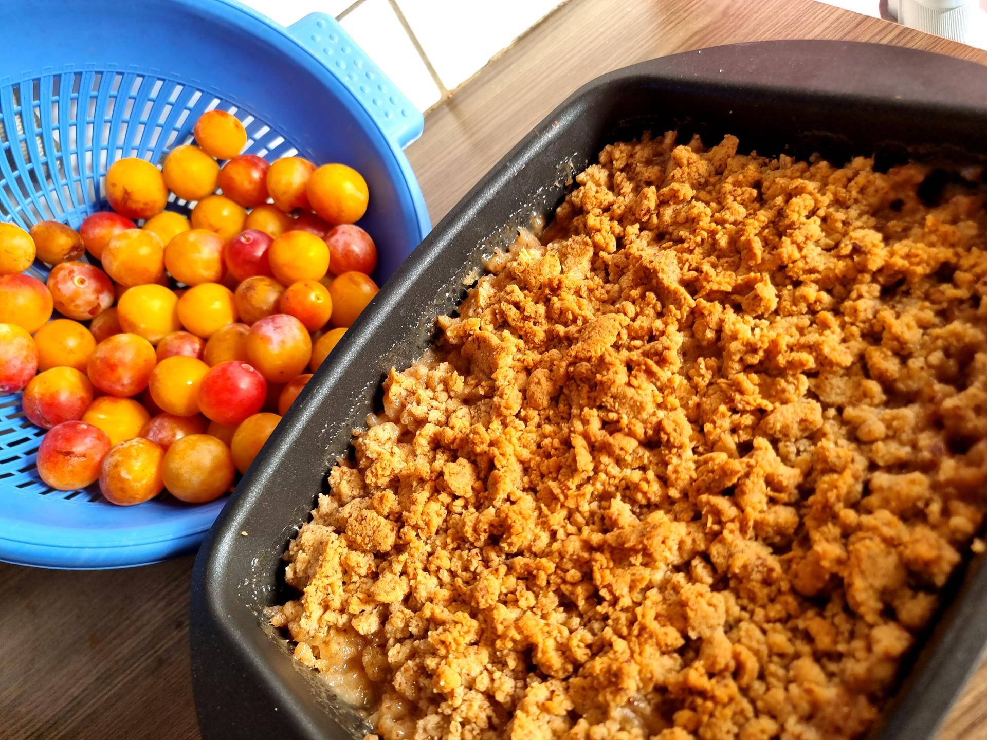 Crumble aux mirabelles - Recette Cake Factory Délices | Tefal