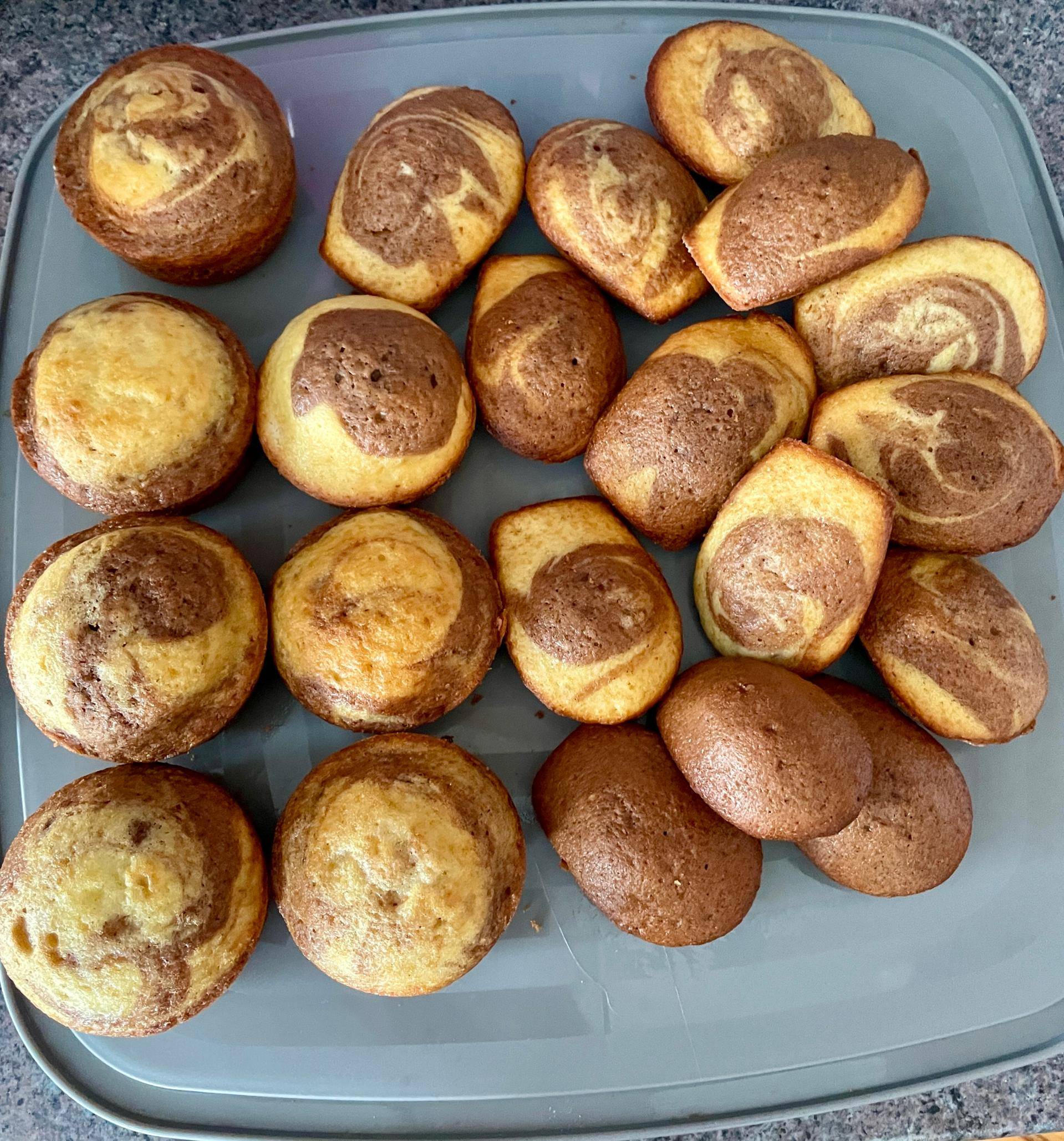 Madeleine marbrés - Recette Cake Factory Délices | Tefal